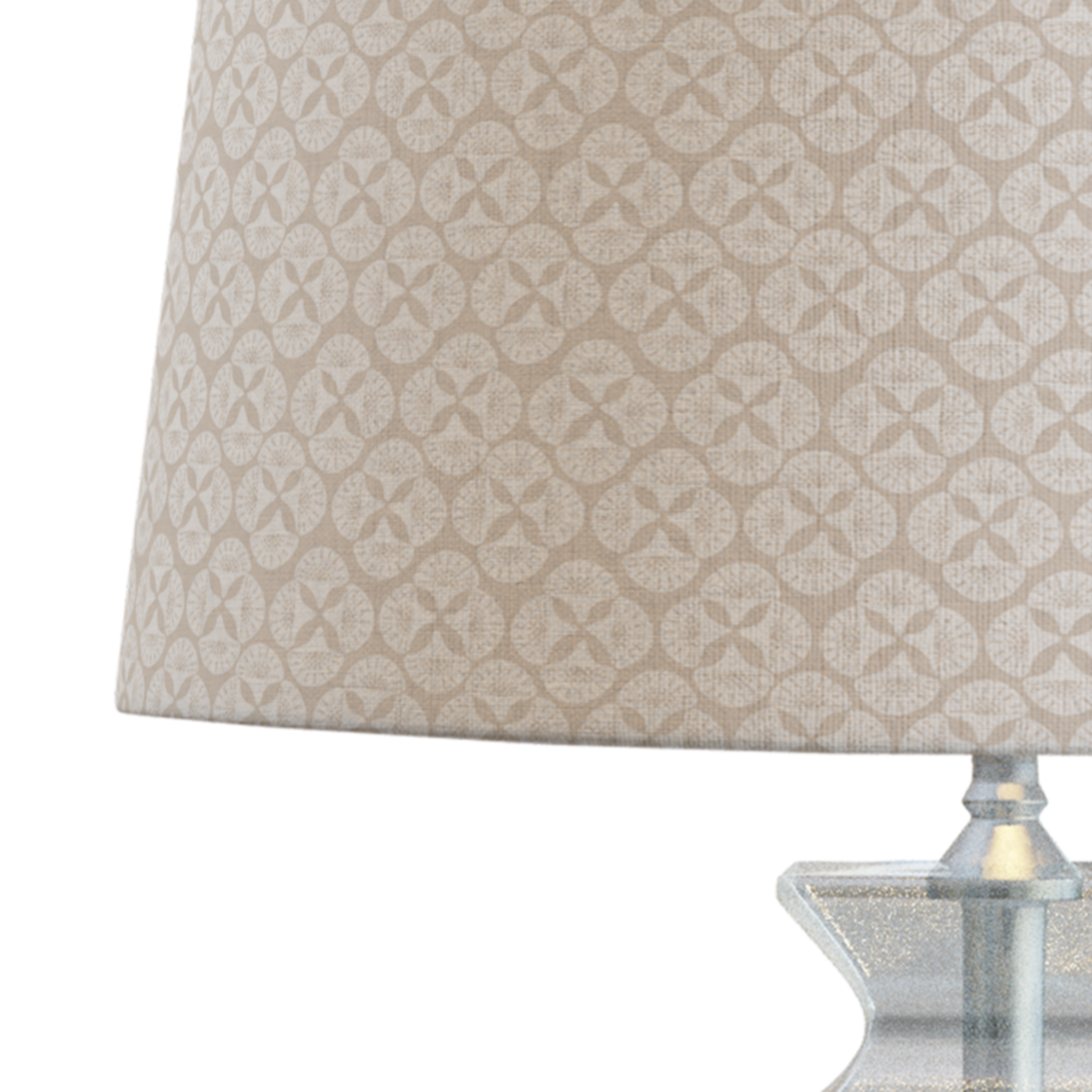 Sea Star Beige Patterned Lampshade - Coastal Decor for Bedroom, Living Room & Nursery Lighting