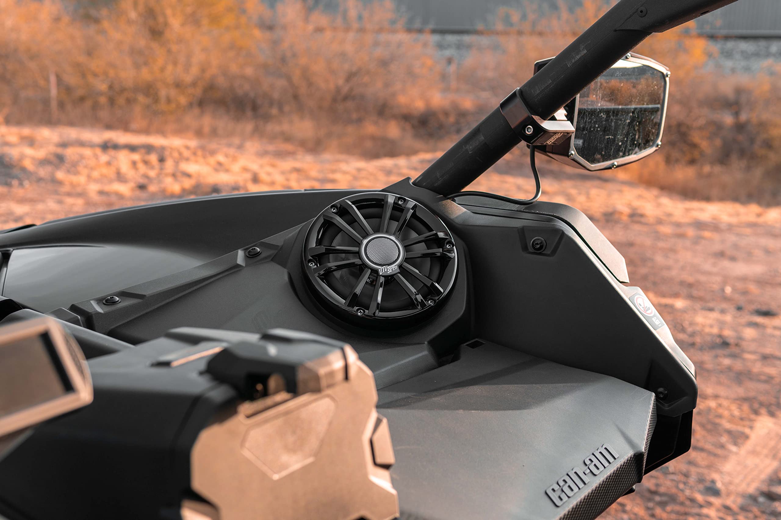 Can-Am Maverick X3 6.5 Inch Speaker Pods & Dash Kit - Upgrade Your UTV Audio System for Off-Road Adventures & Trail Riding