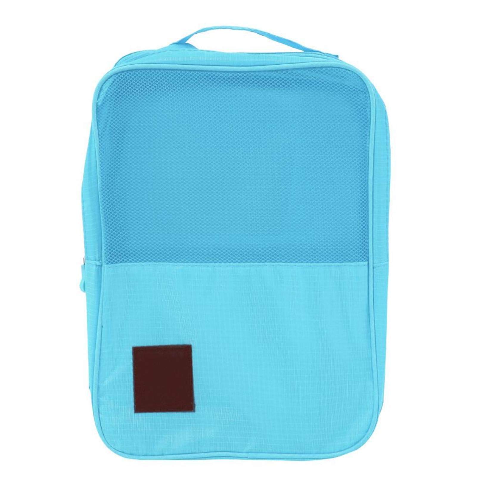 Foldable Nylon Travel Shoe Bag & Clothes Organizer - Portable Storage Pouch for Shoes, Clothing & Accessories - Perfect for Travel, Business Trips, Road Trips & Gym (Blue)