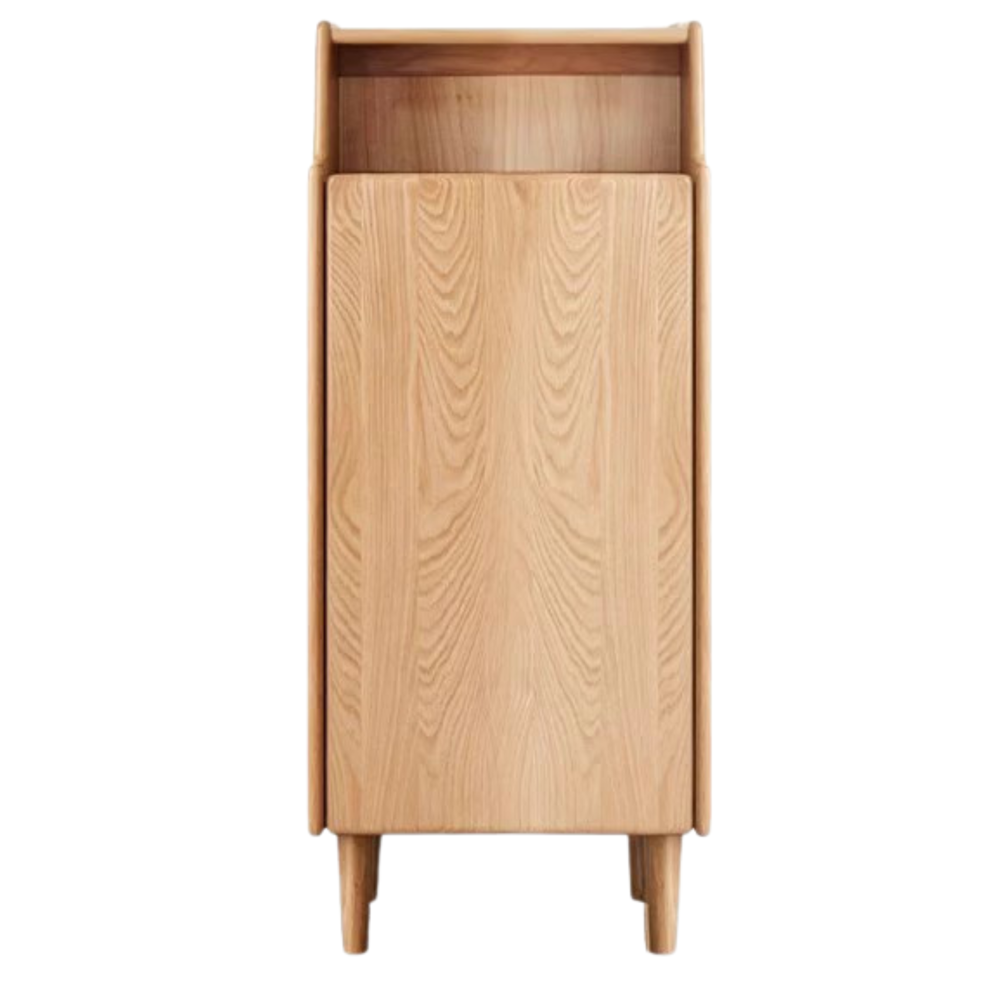 17.7x13.8x43.3 inch/ 45x35x110сm/ Natural Wood Color/ Berlin single door shoe cabinet with grid
