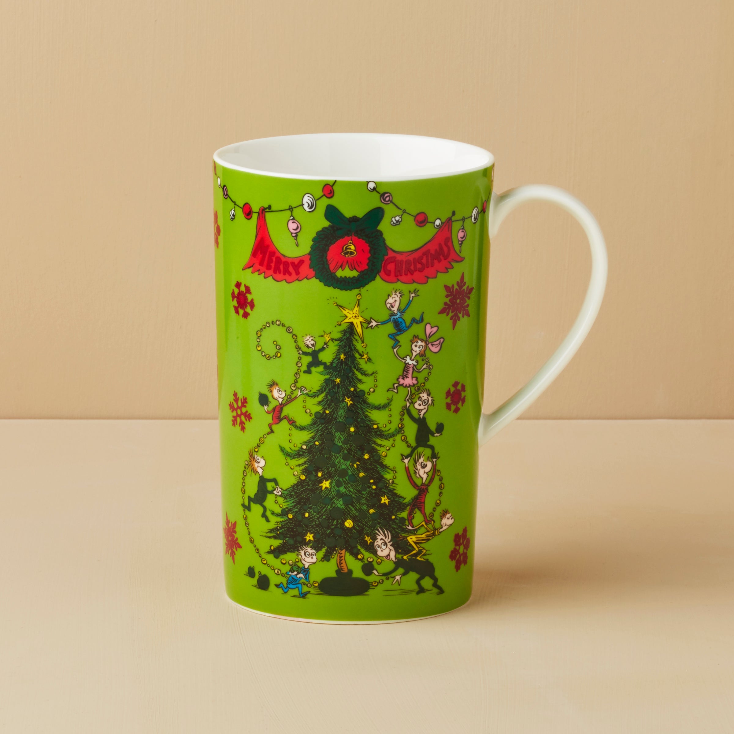 Merry Grinchmas Magic Heat Changing Mug - Christmas Themed Color Changing Coffee Cup - Perfect for Holiday Gifts & Cozy Winter Mornings