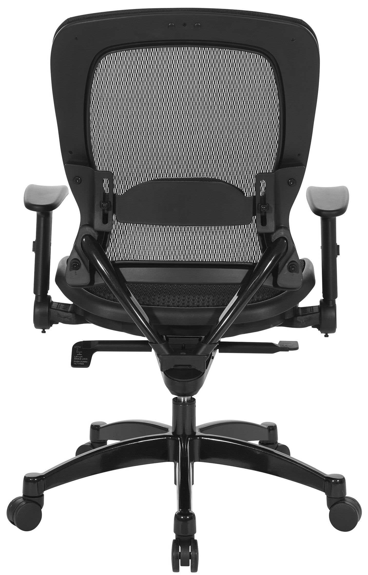 Ergonomic Mesh Office Chair with Flip-Up Arms - Adjustable Lumbar Support & Breathable Backrest for Home & Office Workspaces [Model 2787R] - Perfect for Long Hours of Sitting, Gaming, or Remote Work