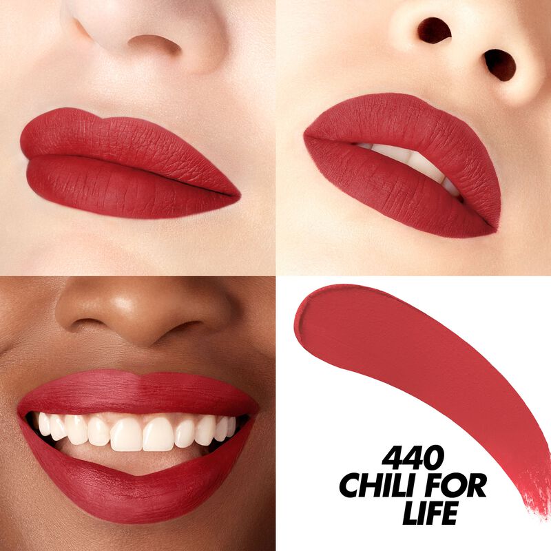Rouge Artist For Ever Matte Chili For Life 440 - Long-Lasting Matte Lipstick, Vegan & Cruelty-Free - Perfect for Date Night, Parties, and Everyday Wear