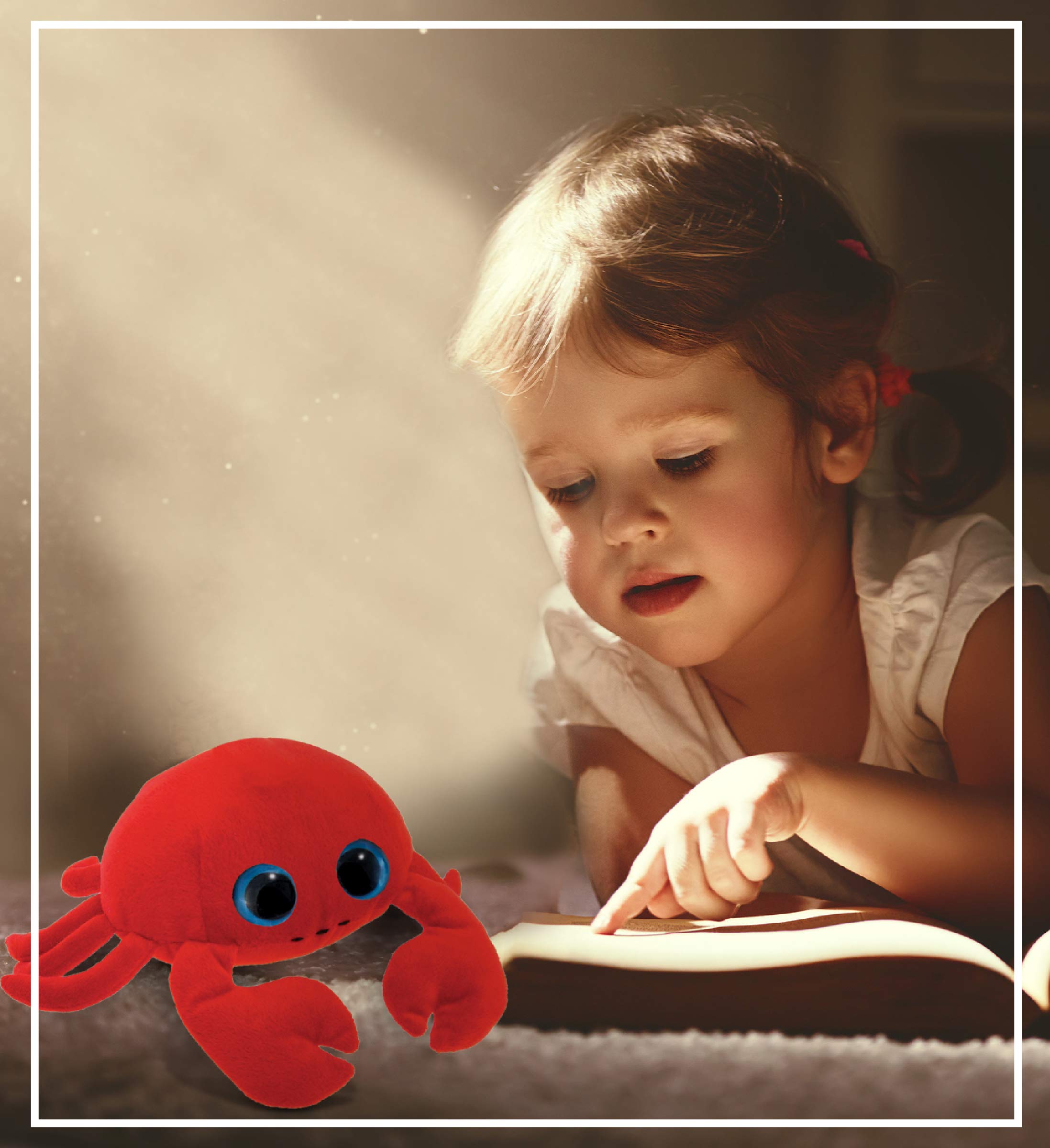 6-inch Big Eye Red Crab Plush Toy - Soft & Cute Stuffed Animal for Kids, Gift, and Home Decor | Perfect for Birthday Gifts, Nursery Decor, and Cuddling