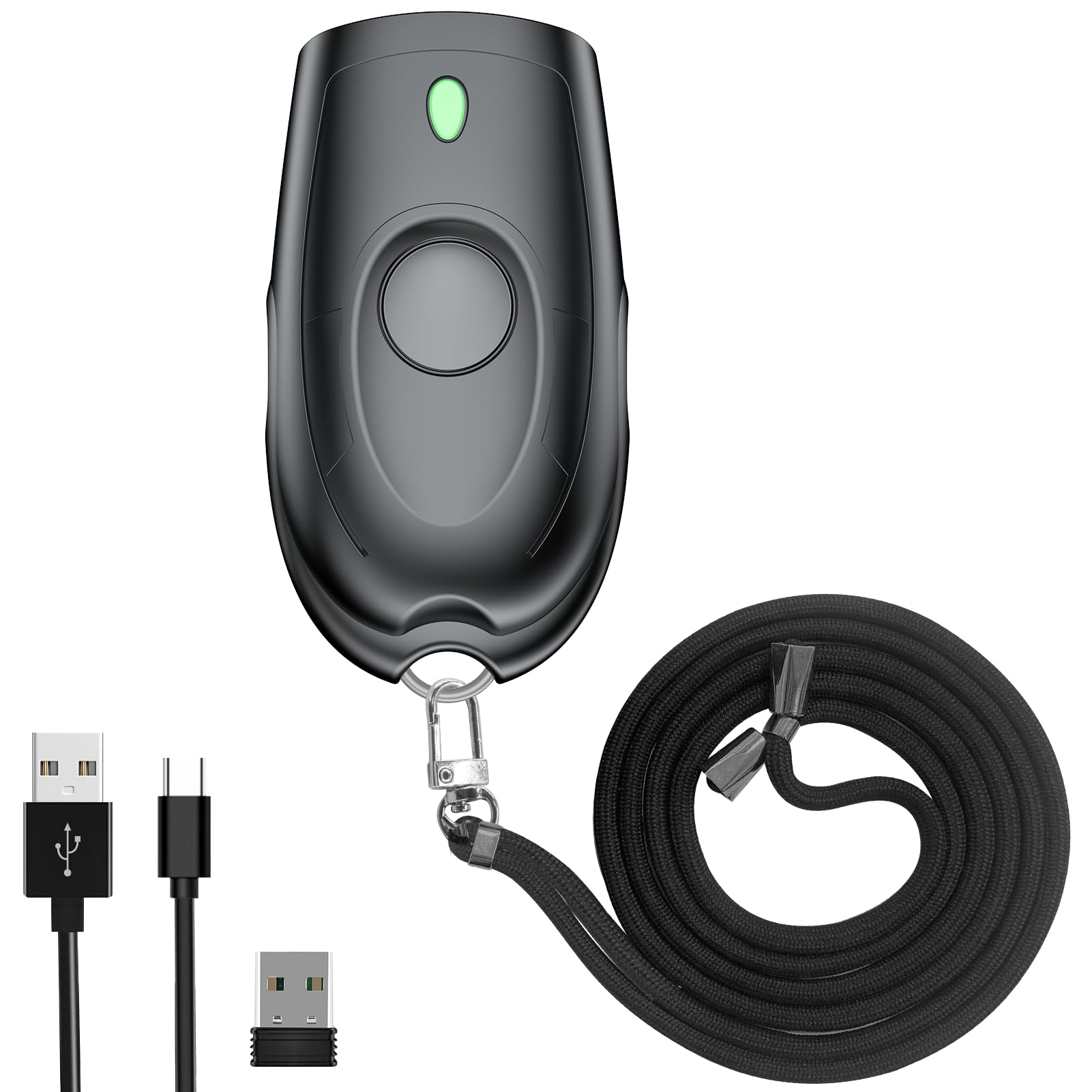 Symcode Mini Bluetooth Barcode Scanner - Portable 1D Wireless Barcode Reader with 3-in-1 Connectivity (Bluetooth/2.4G/USB) for Android, iOS, Windows & Computers | Ideal for Retail, Warehouse & Inventory Management