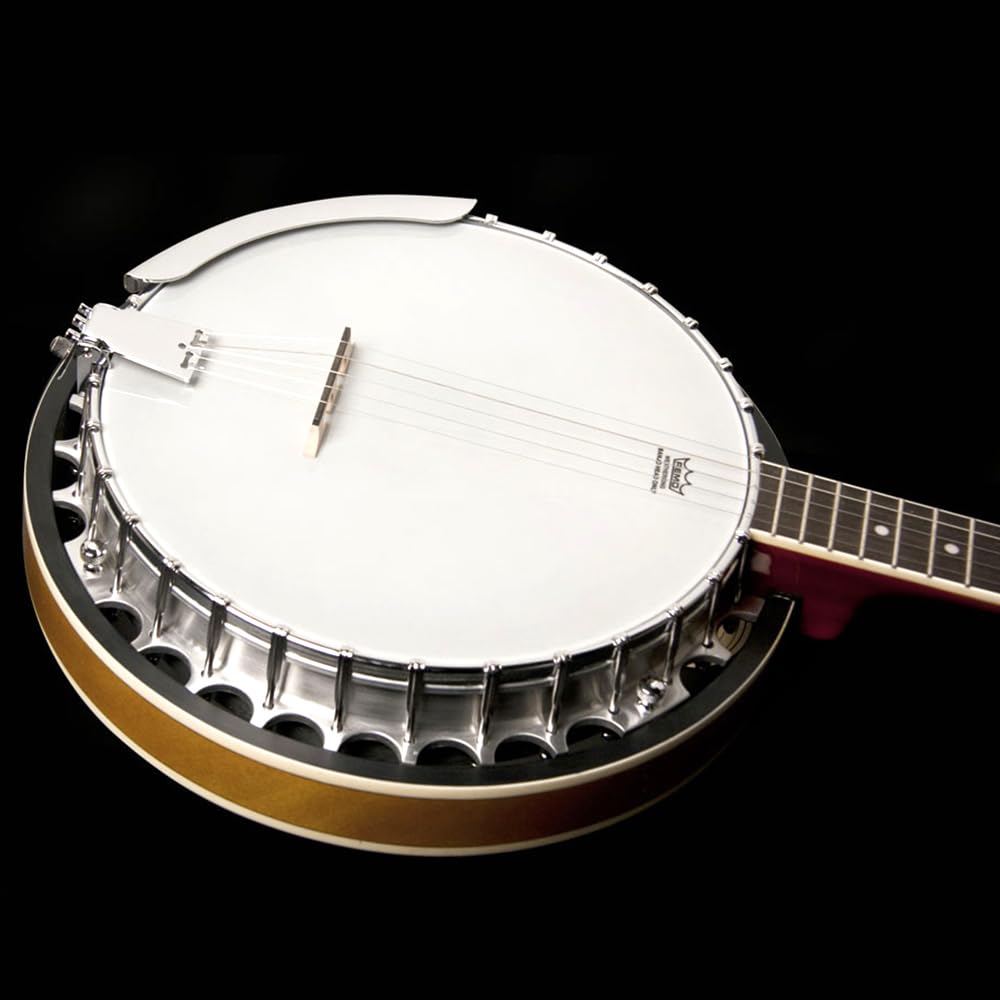 Washburn Americana Series B9-WSH-A 5 String Banjo Natural - Professional Bluegrass & Folk Banjo for Beginners & Musicians - Perfect for Live Performances, Studio Recording & Jam Sessions