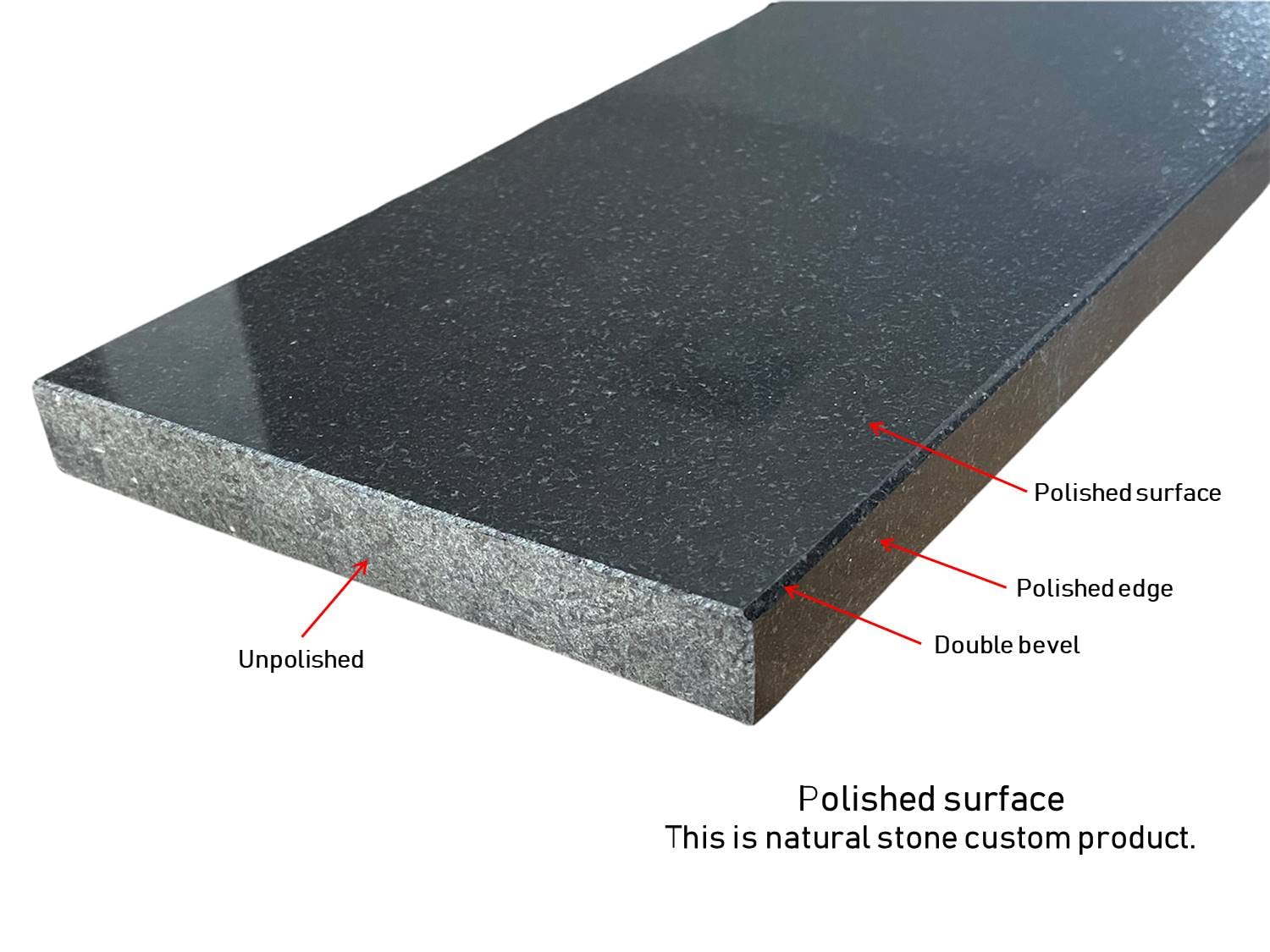 Absolute Black Granite Door Threshold - 5