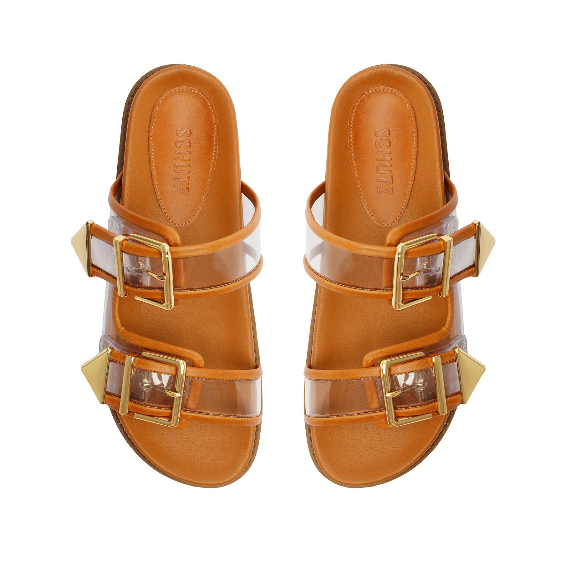 Naomi Sporty Vinyl & Metallic Sandals for Women - Fashionable Comfortable Slip-On Sandals for Casual Outings, Beach, and Summer Wear