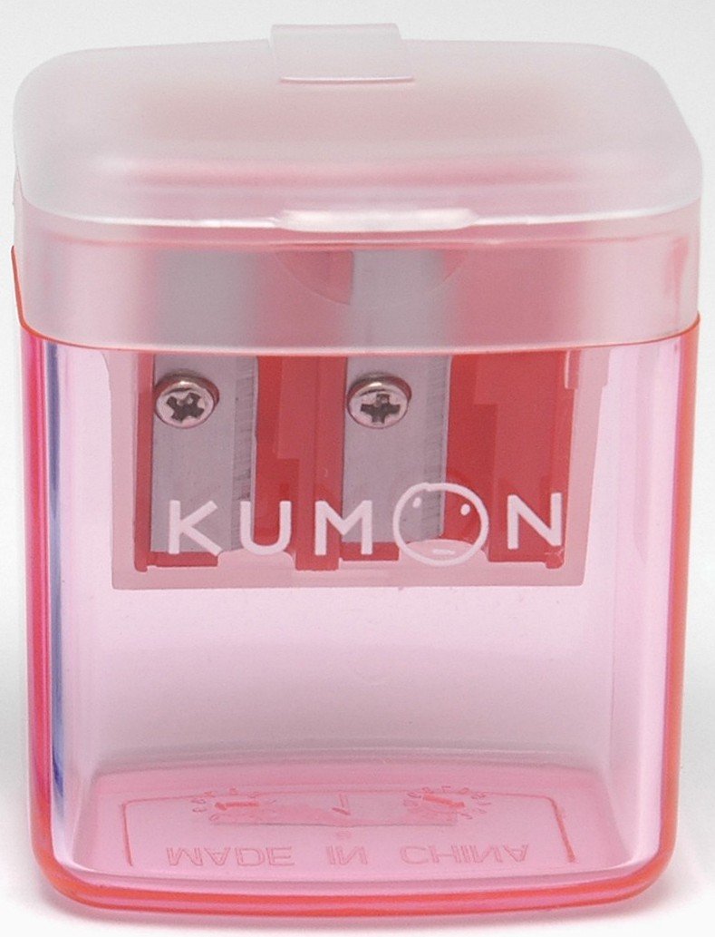 Kumon Red Pencil Sharpener for Kids - Perfect for School, Homework & Art Projects | Durable & Safe Pencil Sharpening Tool for Children