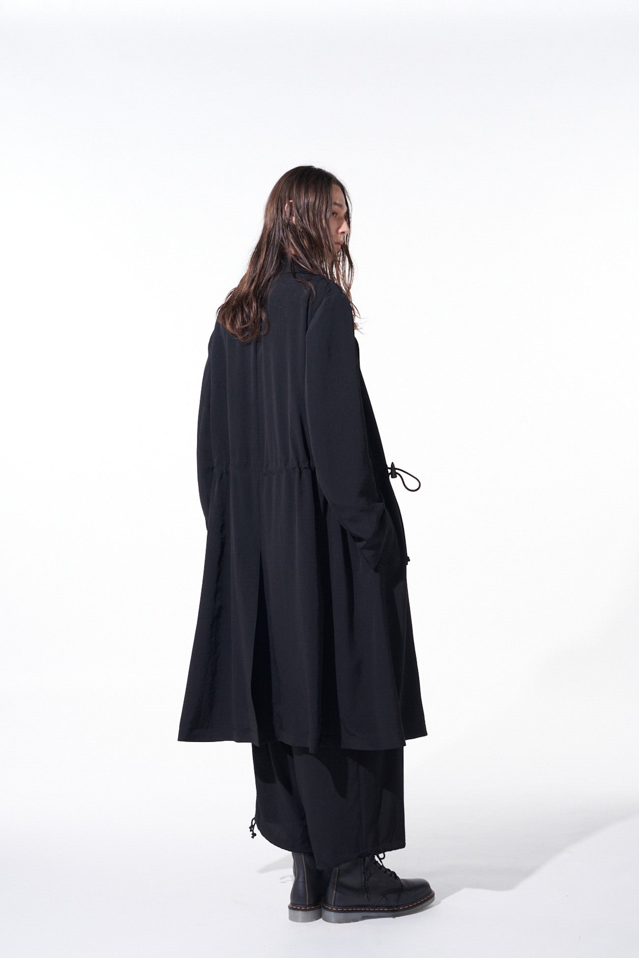 Elegant Crepe de Chine Shawl Collar Double Breasted Coat for Women - Perfect for Office Wear, Evening Events & Fall Outerwear