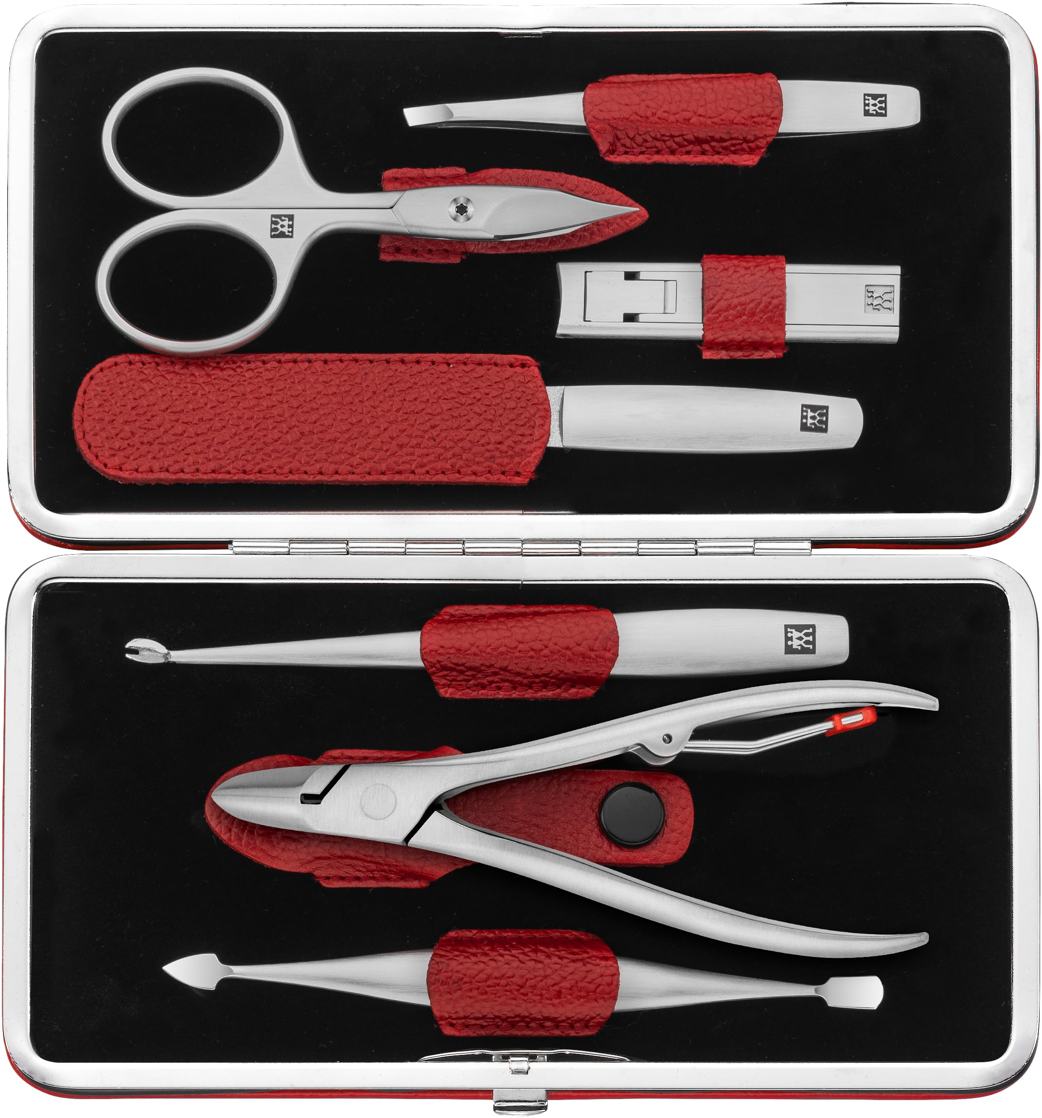 Premium TWINOX 7-Piece Manicure Set – Professional Nail Care Kit with Leather Case, Asian-Inspired Design, Ideal Gift for Women & Travel Use