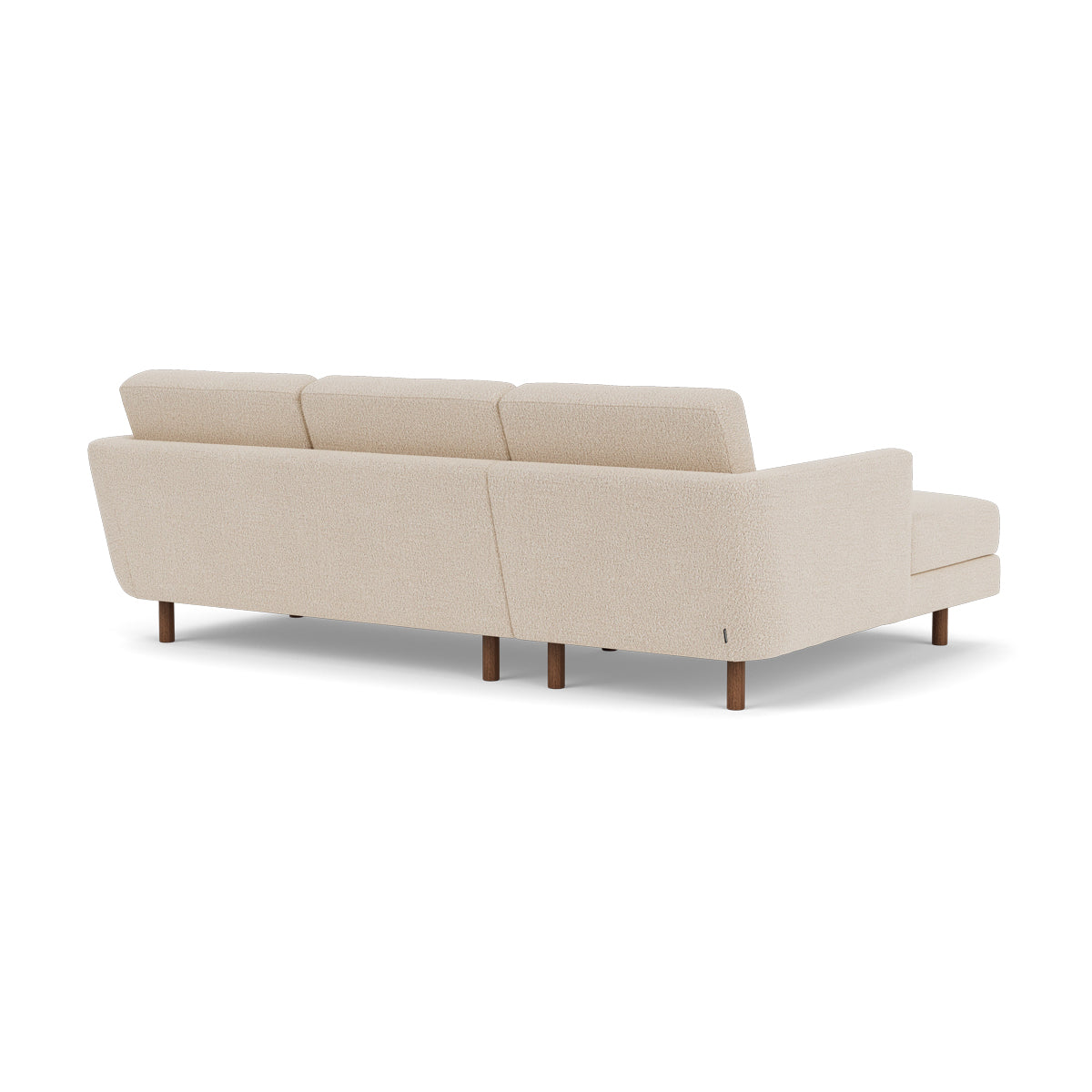 Conrad Boucle Left Chaise Sofa - Modern Upholstered Sectional Couch for Living Room, Lounge & Home Decor