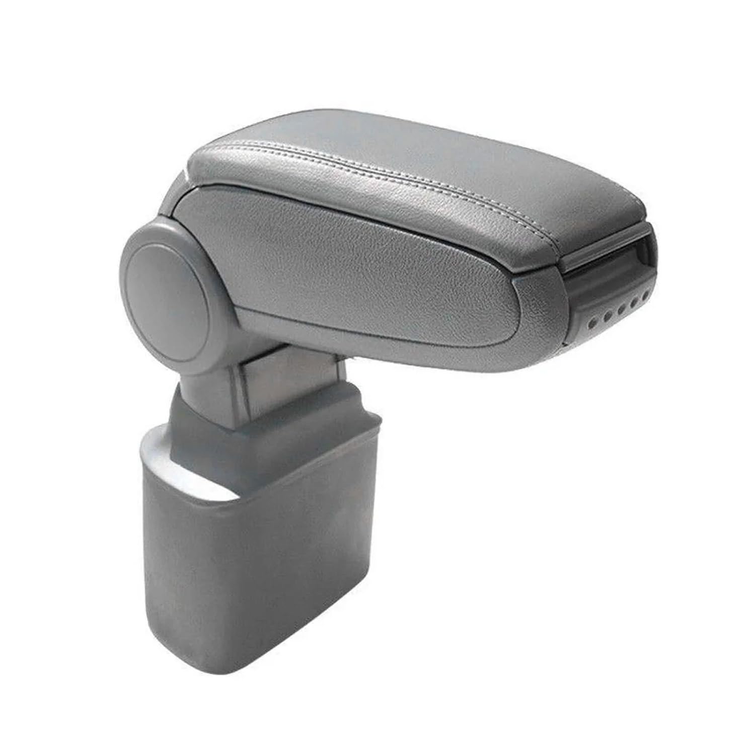 OMAC Gray Center Console Armrest Cover for Nissan Juke 2011-2017 - Durable PU Leather Replacement - Perfect for Car Interior Upgrade & Comfort Enhancement