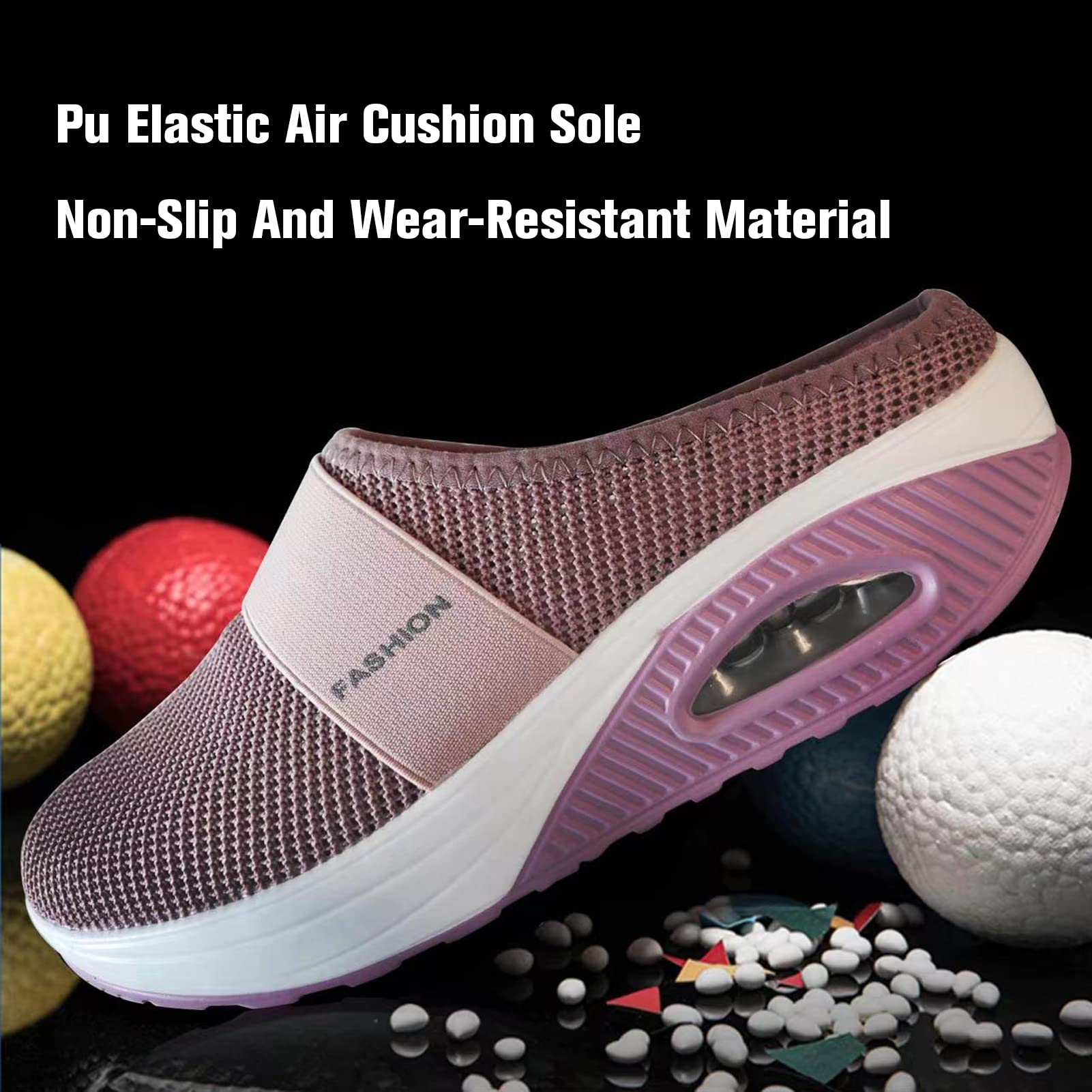 Orthopedic Diabetic Walking Shoes for Men & Women - Air Cushion Slip-On Slippers with Arch Support - Comfortable House Shoes for Indoor & Outdoor Use - Ideal for Elderly, Plantar Fasciitis & Foot Pain Relief