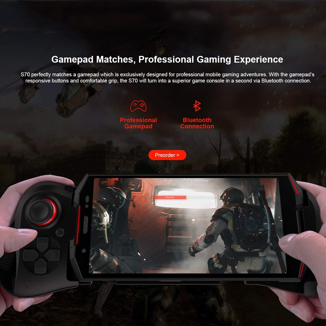 S70 Rugged Smartphone 6GB+64GB - IP68/IP69K Waterproof, Dustproof, Shockproof - MIL-STD-810G Certified - 5500mAh Long Battery Life - Dual Rear Cameras - Fingerprint Unlock - 5.99