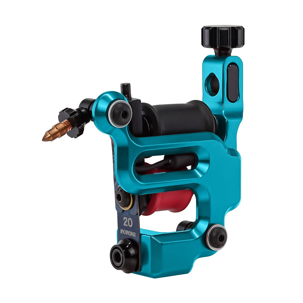 FK Irons Heavenly AL13 Roswell Soft Shader Coil Tattoo Machine - Professional Tattoo Gun for Artists & Beginners - Perfect for Fine Lines, Shading & Detailed Work