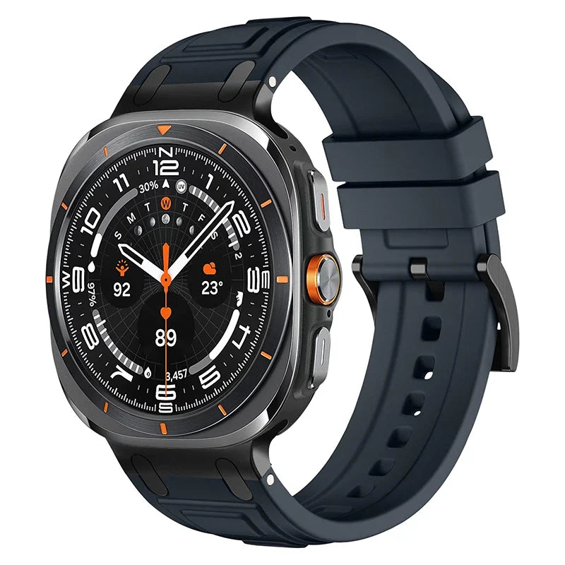 Rocky Silicone Sports Band for Samsung Galaxy Watch Ultra - Durable, Comfortable & Sweatproof Strap for Running, Gym & Outdoor Activities