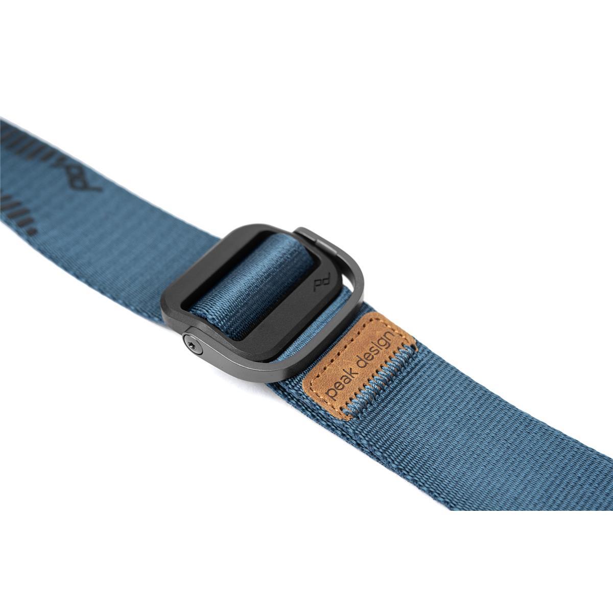 Peak Design Slide Lite Camera Strap (Midnight Blue) - Adjustable & Comfortable Neck Strap for DSLR, Mirrorless Cameras - Perfect for Travel, Hiking & Photography Enthusiasts