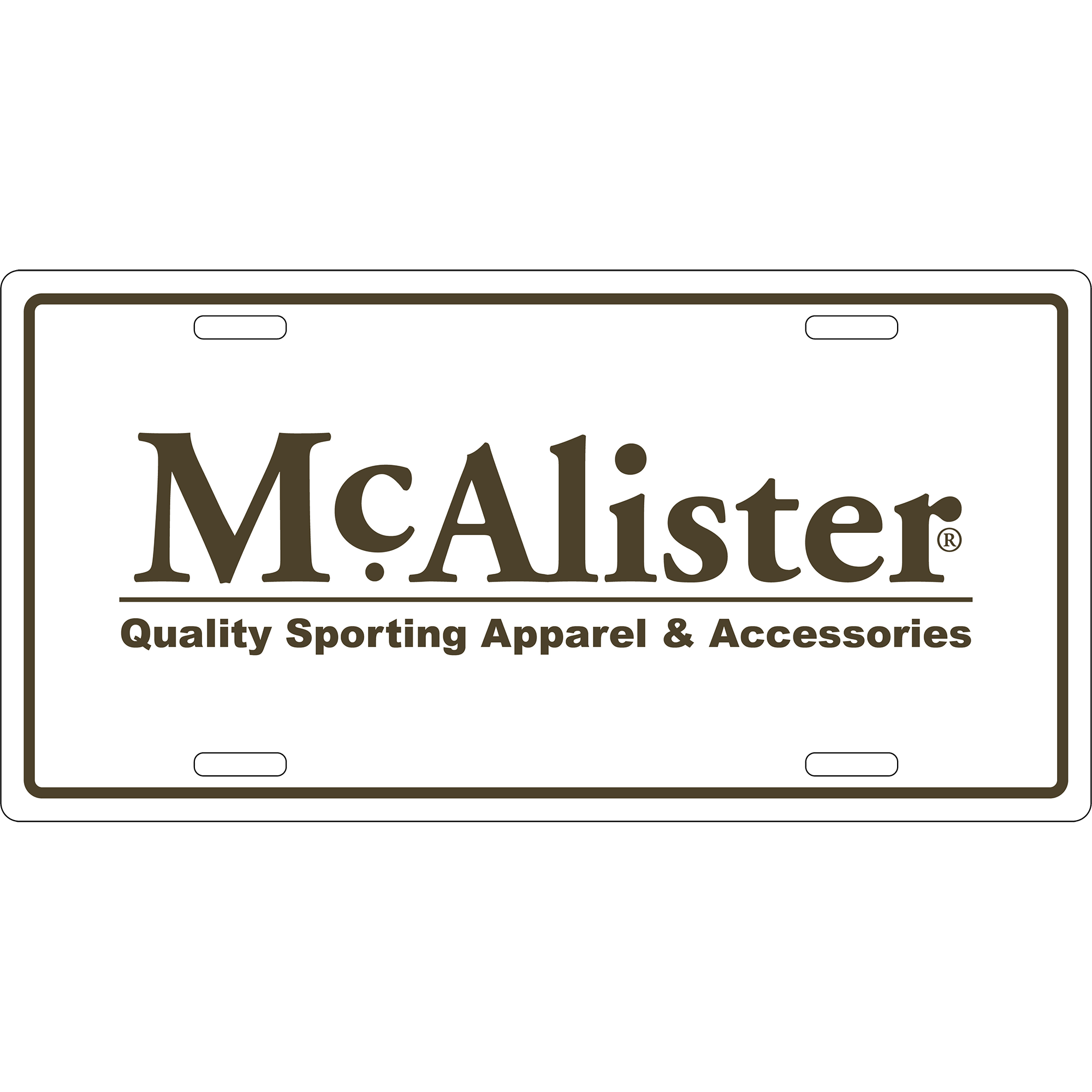 McAlister License Plate - Durable Metal Car Tag for Vehicles, Trucks & Motorcycles - Perfect for Personalization, Gifts & Road Trips