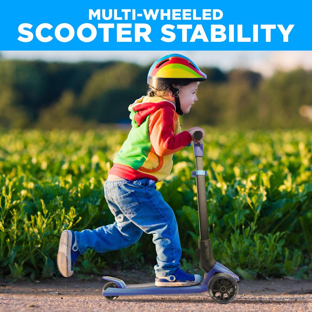 3 Wheel Foldable Kids Scooter - Lightweight & Adjustable Height for Ages 3-8 | Perfect for Outdoor Play, Commuting & Neighborhood Fun