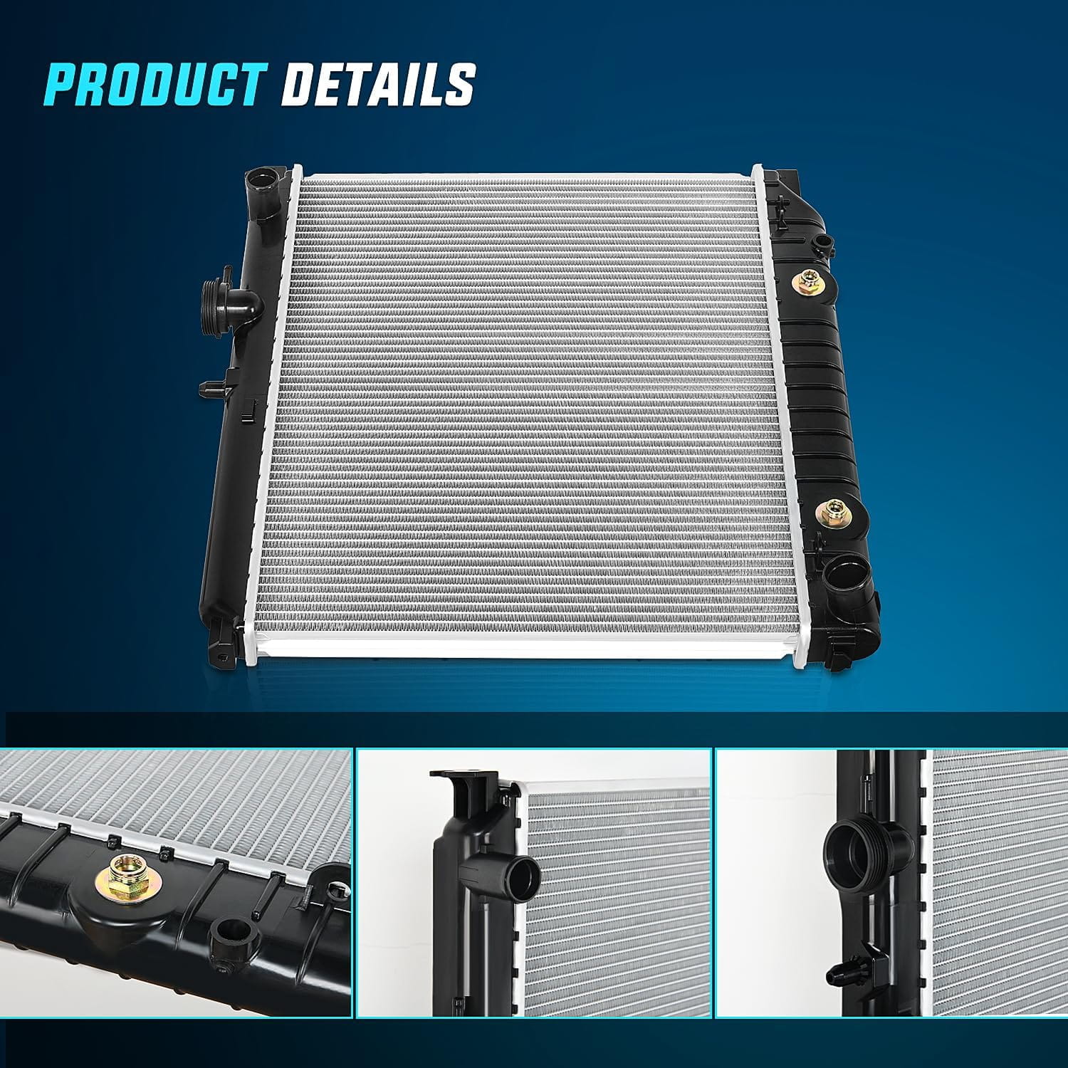 2004-2012 Chevrolet Colorado & GMC Canyon & 2006-2008 Isuzu i-Series 2.8L-3.7L Engine Replacement Radiator - Perfect for Cooling System Repair & Overheating Prevention