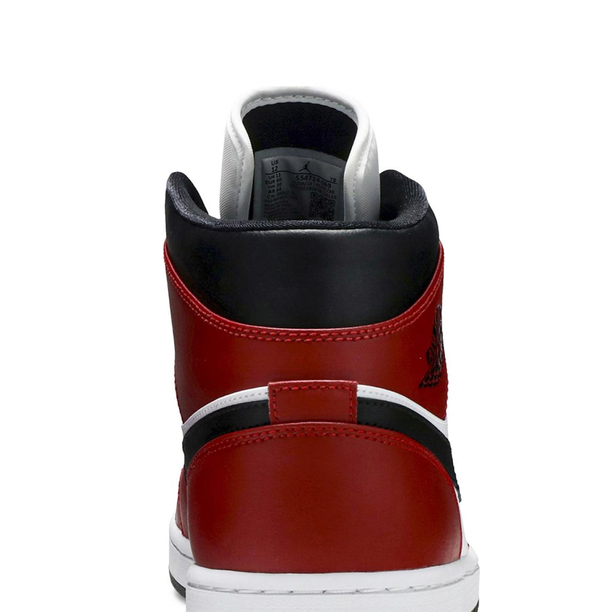 Air Jordan 1 Mid 'Chicago Black Toe' GS Sneakers (2020) - Basketball Shoes for Women & Girls - Perfect for Streetwear, Sports & Casual Fashion