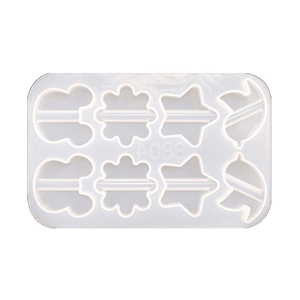 HELYZQ Cute Resin Straw Topper Molds - Silicone Straw Topper Attachments for DIY Drink Decorations - Perfect for Birthday Parties, Baby Showers & Summer Beverages