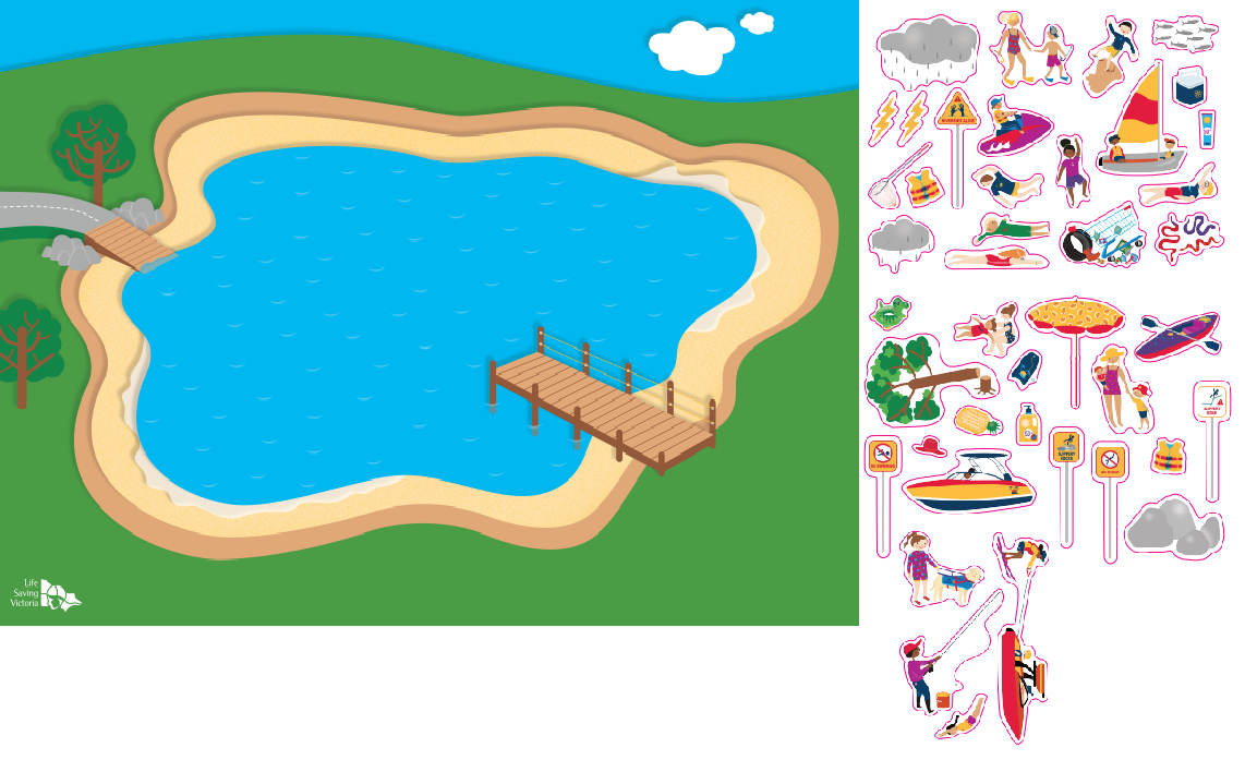 Educational Magnetic Water Safety Boards for Kids - Perfect for Swimming Lessons & Pool Safety Training