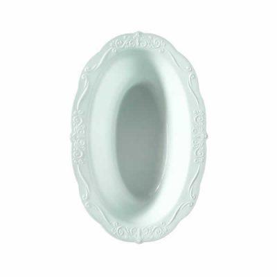 Eco-Friendly Round Plastic Plates - Vintage Style Disposable Dinnerware for Parties, Picnics & Outdoor Events