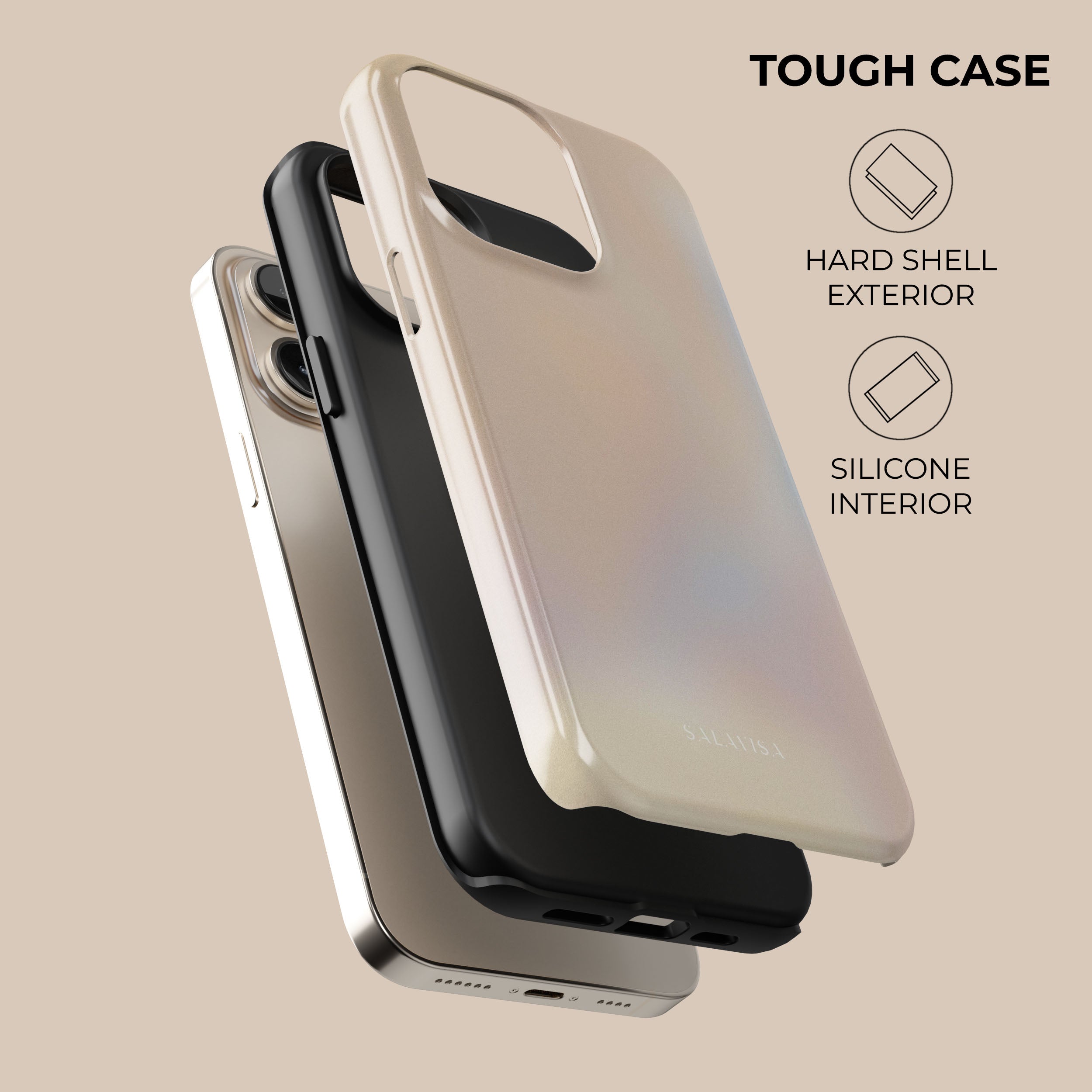 Peach Glow iPhone Case - Soft Matte Finish, Slim Protective Cover for iPhone 13/14/15 Pro Max - Perfect for Everyday Use, Travel & Outdoor Activities