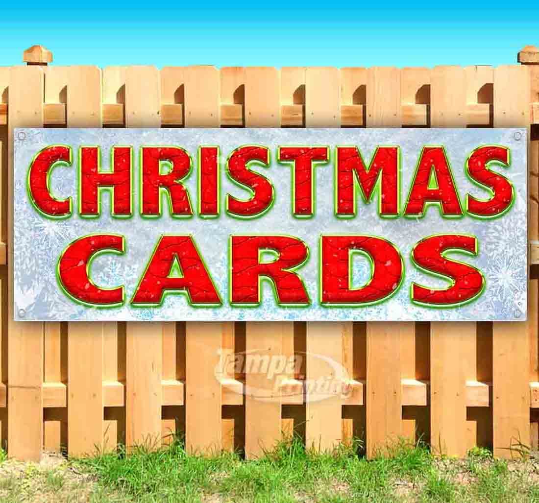 13 oz Heavy-Duty Vinyl Christmas Banner with Metal Grommets - Single-Sided Non-Fabric Holiday Decoration for Parties, Home & Office Decor