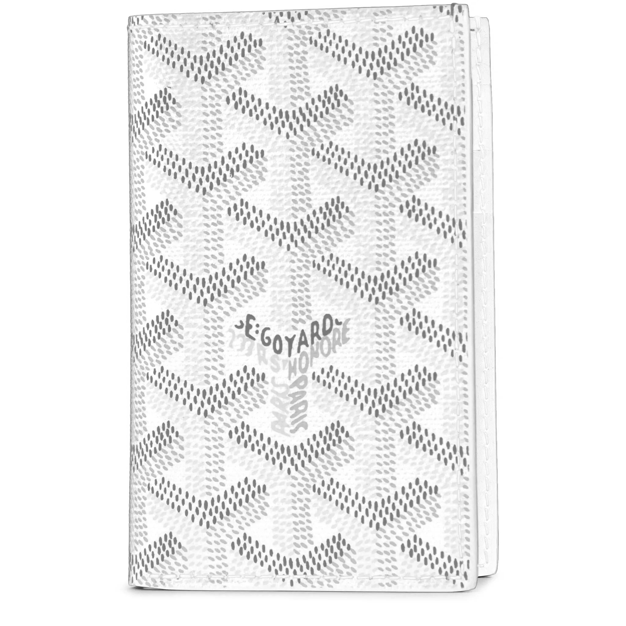 Goyard Saint Pierre Card Wallet in White | Luxury Slim Minimalist Card Holder for Men & Women | Perfect for Everyday Use, Travel & Business