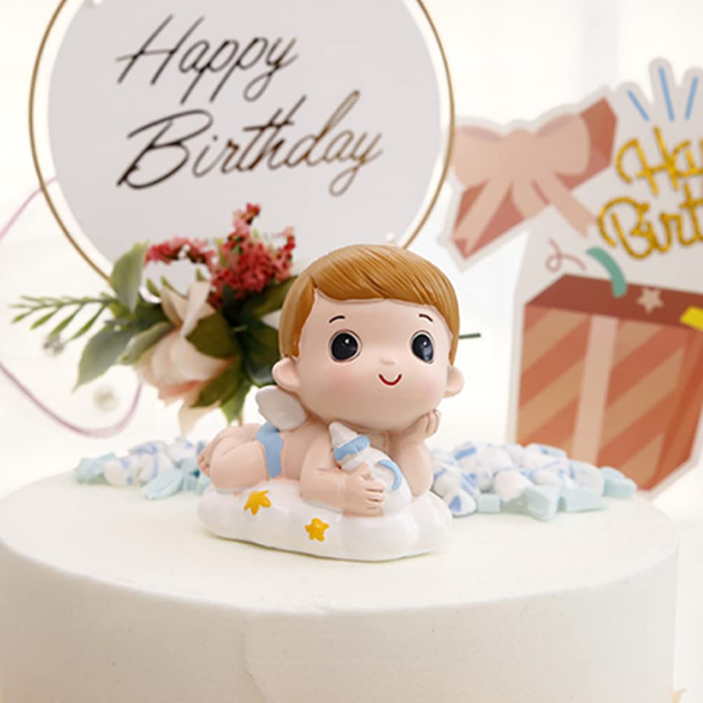 Resin Cake Topper for Boys - Birthday Cake Decoration, Party Cake Decor, Desktop Ornament | Perfect for Birthday Parties, Baby Showers & Home Decor