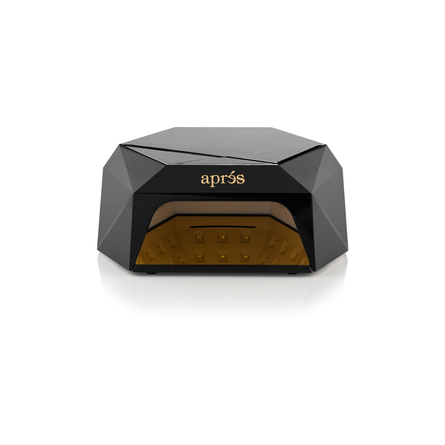 Apres Beta LED Nail Lamp - Professional UV Gel Nail Dryer for Salon & Home Use - Fast Curing 30/60s Timer - Portable Black Design - Perfect for Manicures, Pedicures & Nail Art