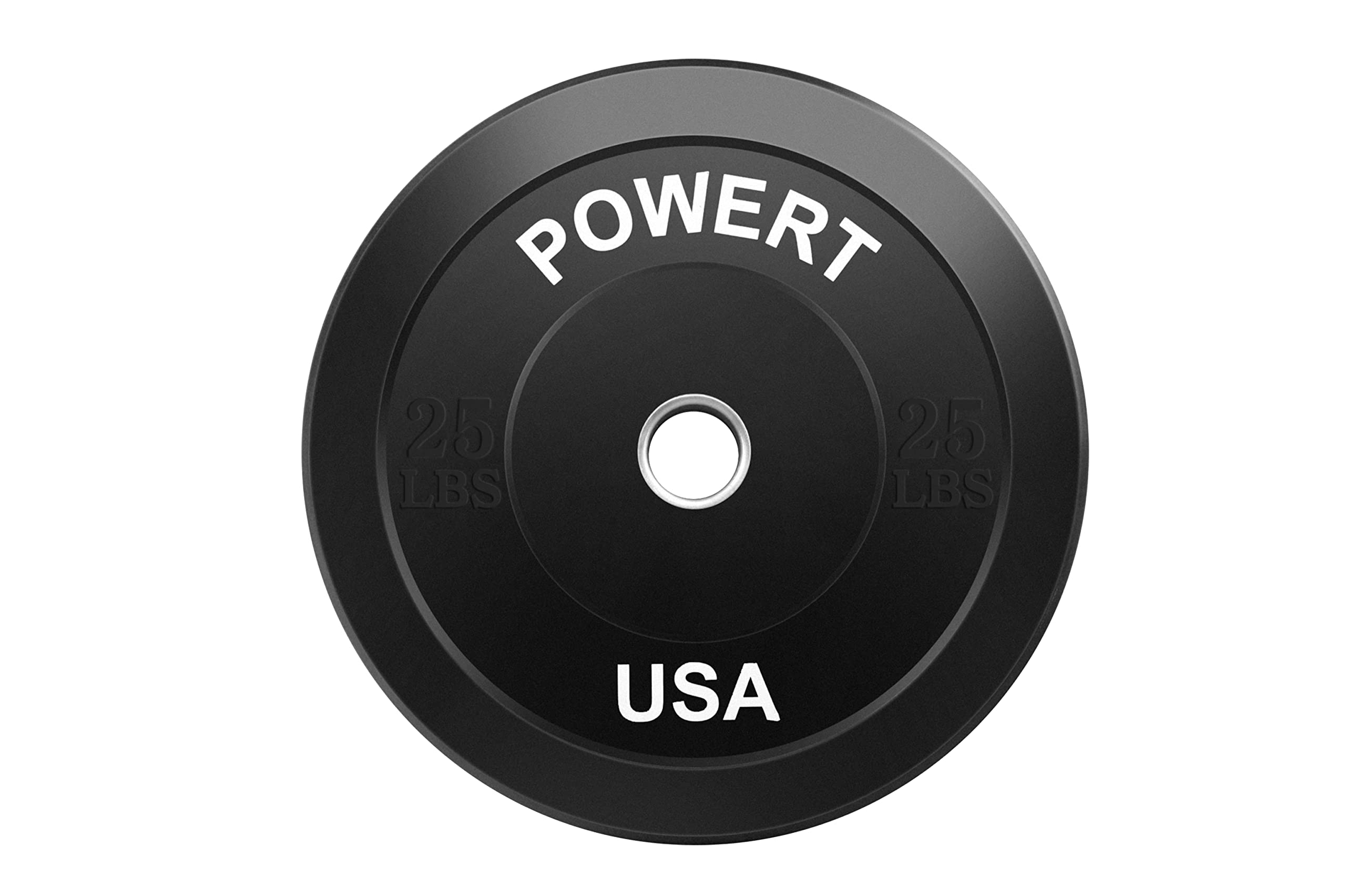 2-Inch Olympic Barbell Bumper Plates - 5lb/10lb/15lb/25lb/35lb/45lb Weight Set with Steel Ring Insert - Perfect for CrossFit, Weightlifting & Home Gym Training - Durable Pair for Strength Workouts