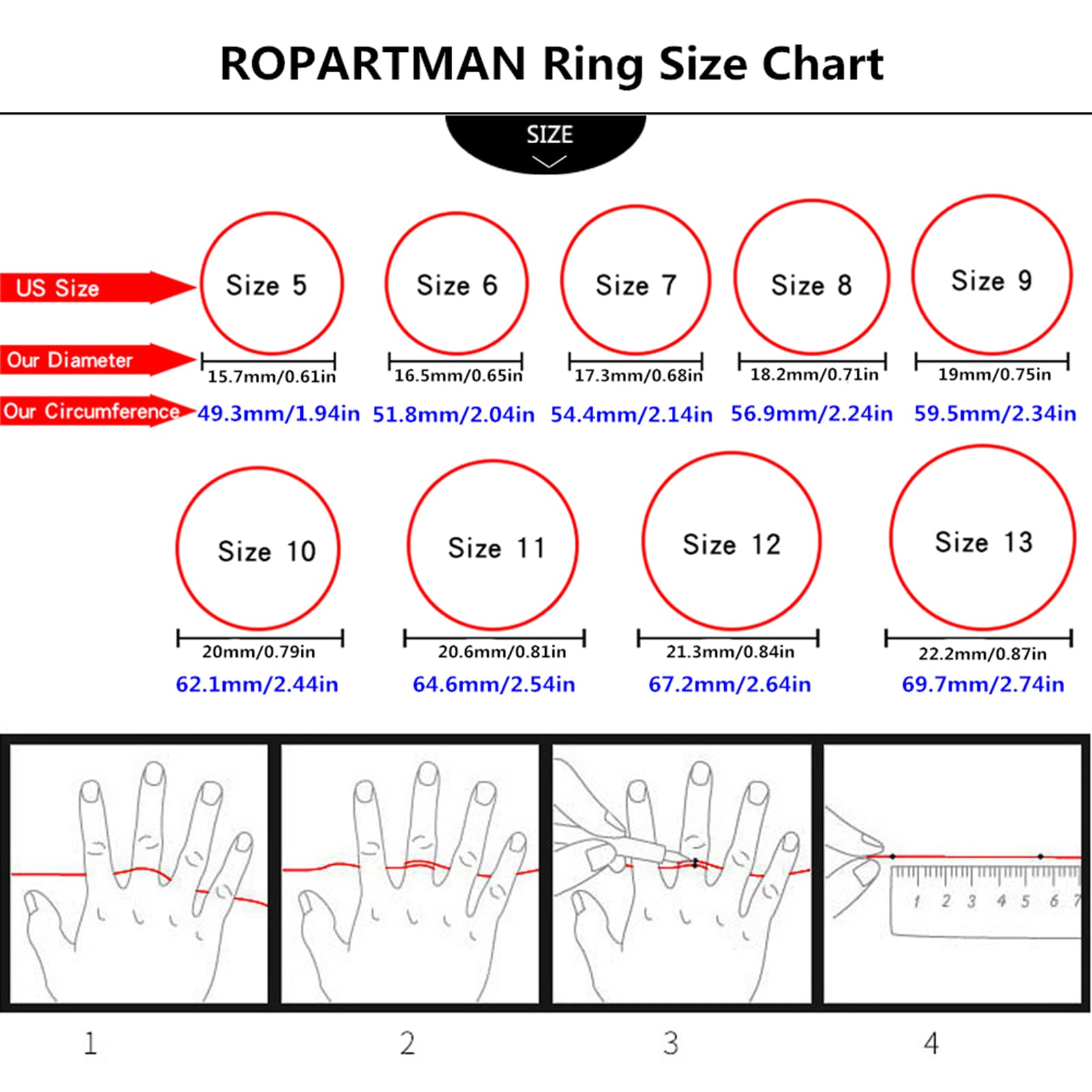 18K Gold Roman Numeral Ring for Women & Men | CZ Spinner Ring | Size 5-13 | Gift for Anniversary & Wedding