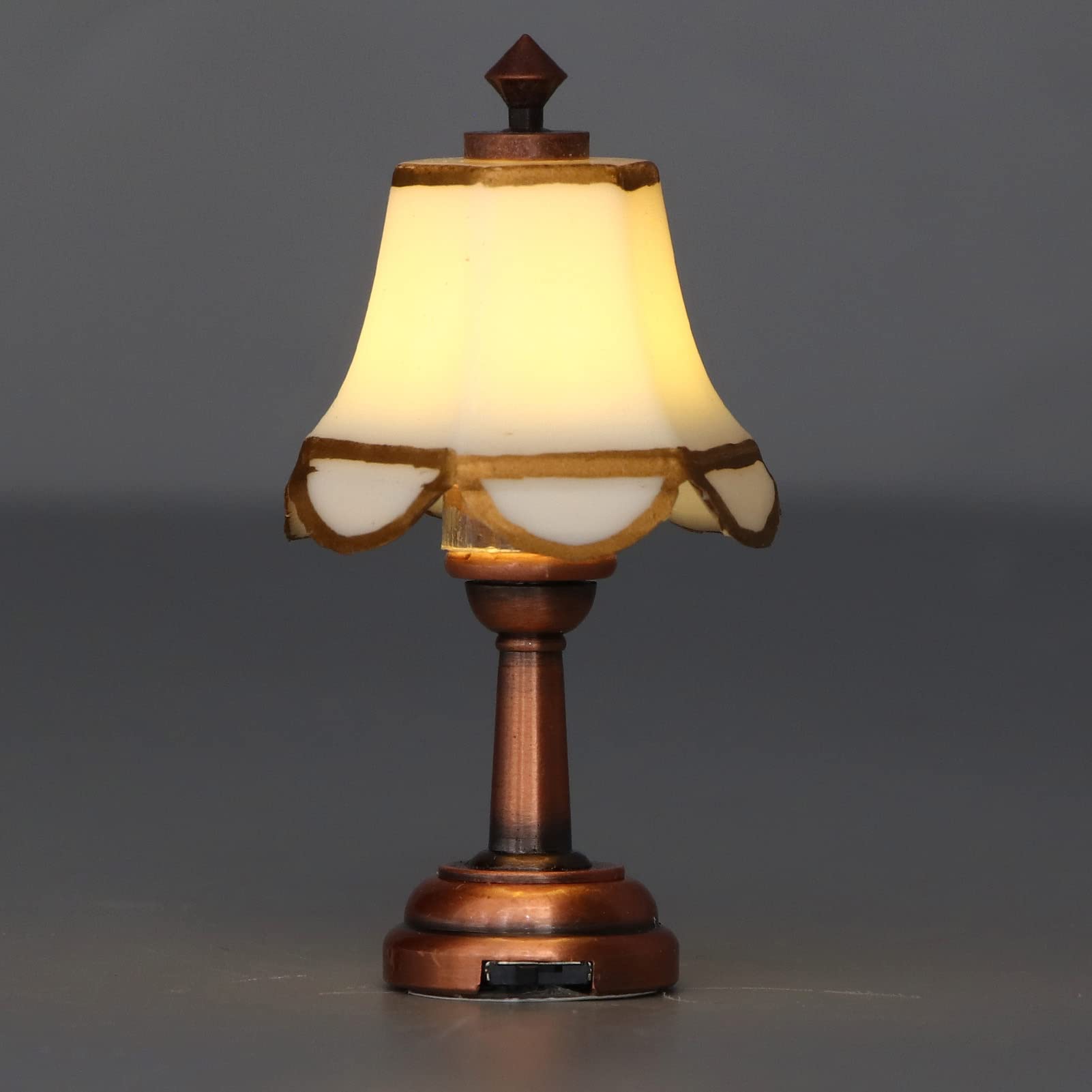 1/12 Scale Mini Dollhouse LED Floor Lamp - Battery Operated Miniature Lighting for Dollhouse Furniture Accessories | Perfect for Dollhouse Decor, Model Displays & Collectible Scenes