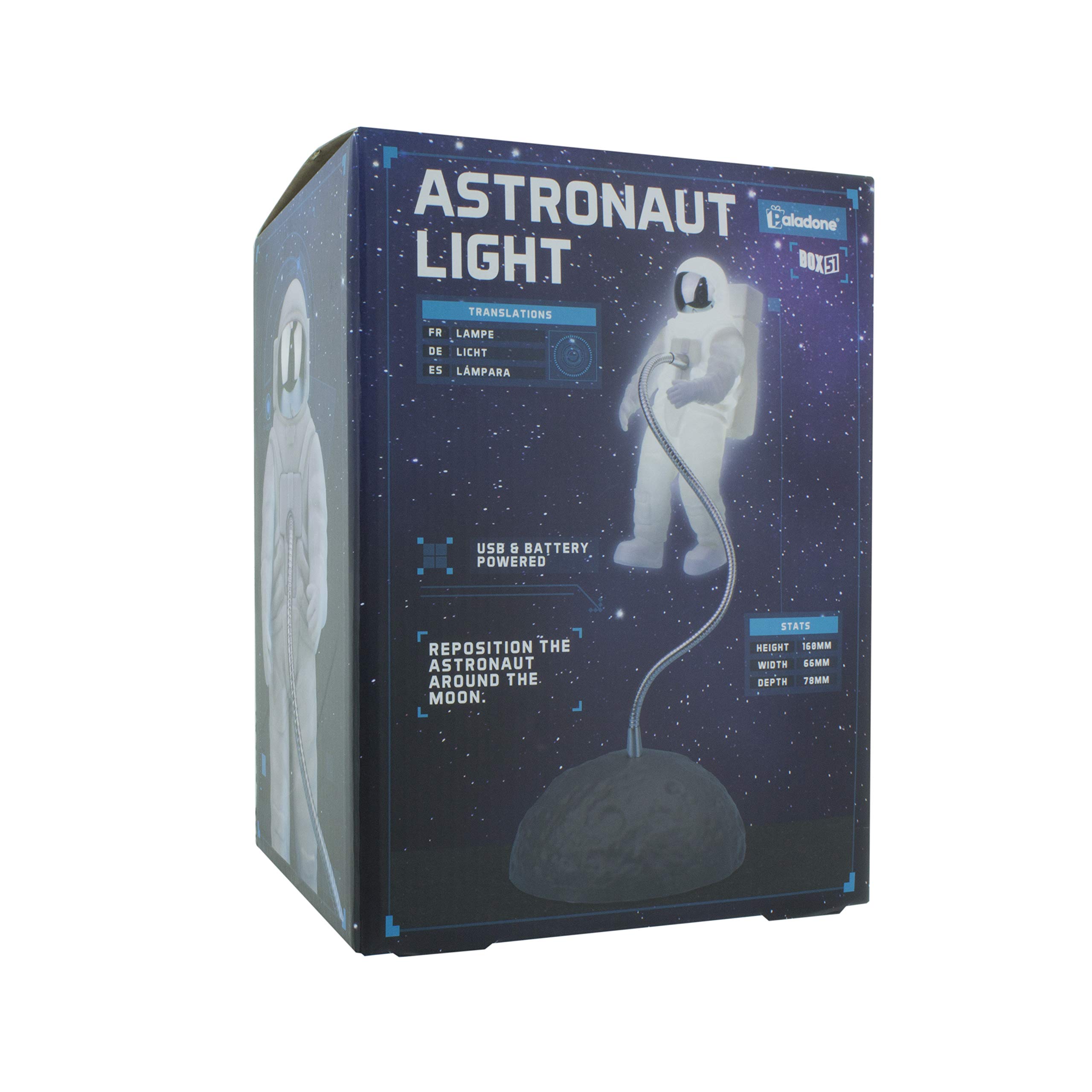 Floating Astronaut LED Desk Lamp - Cool Space-Themed Night Light for Kids Room, Study & Office Decor