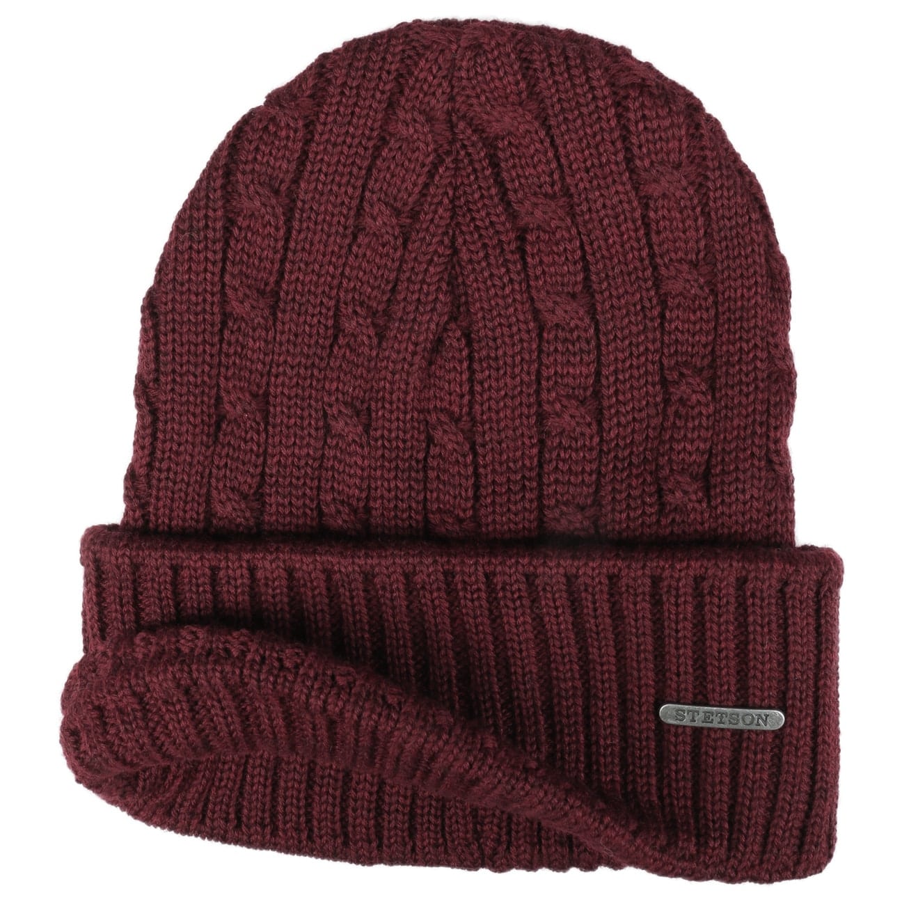 Stetson Georgia Wool Knit Hat with Cuff - Warm Winter Beanie for Men & Women - Perfect for Skiing, Hiking, and Outdoor Activities