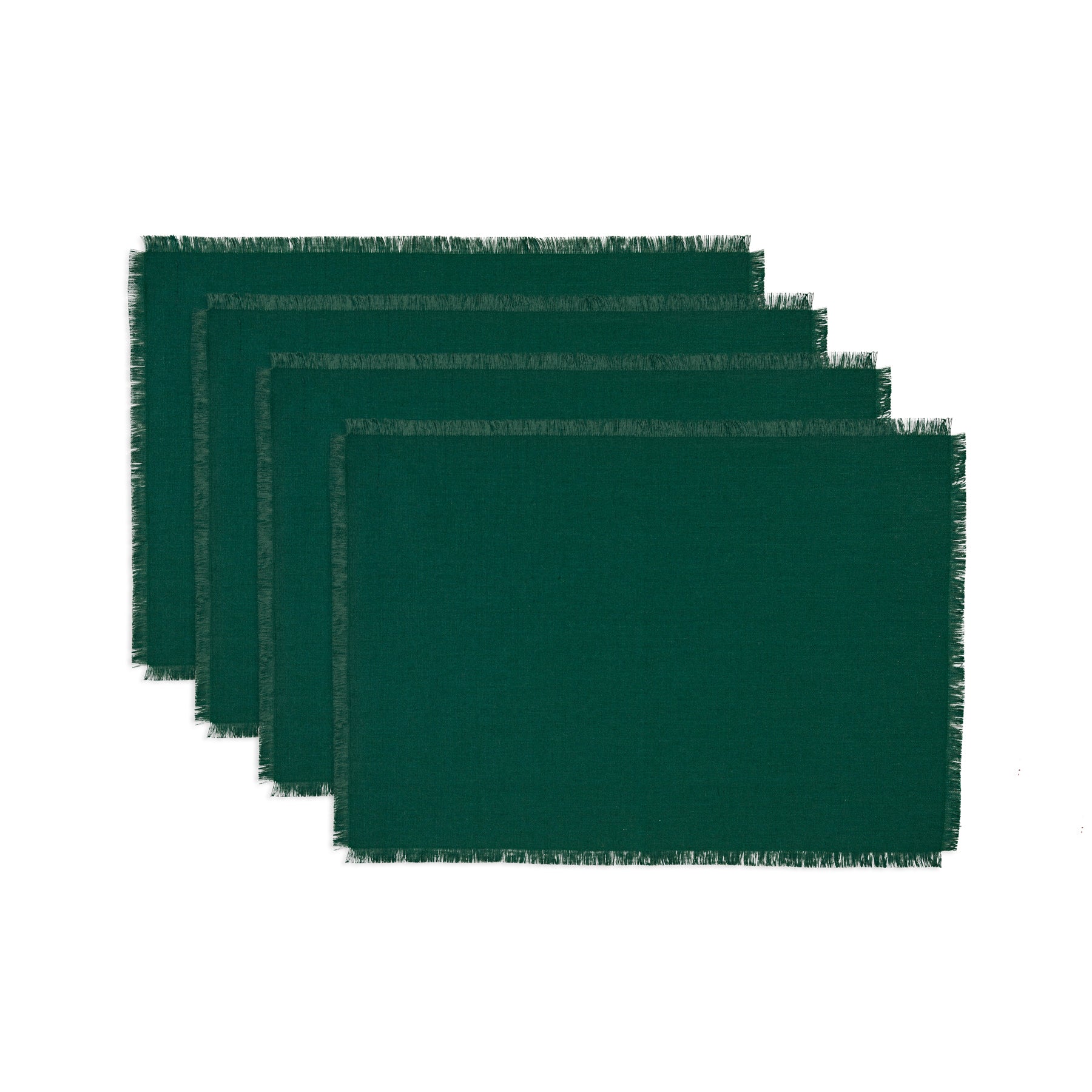 Stylish Fringe Placemats Set of 4 - Boho Chic Table Decor for Dining Room, Kitchen, or Outdoor Entertaining - Waterproof & Washable