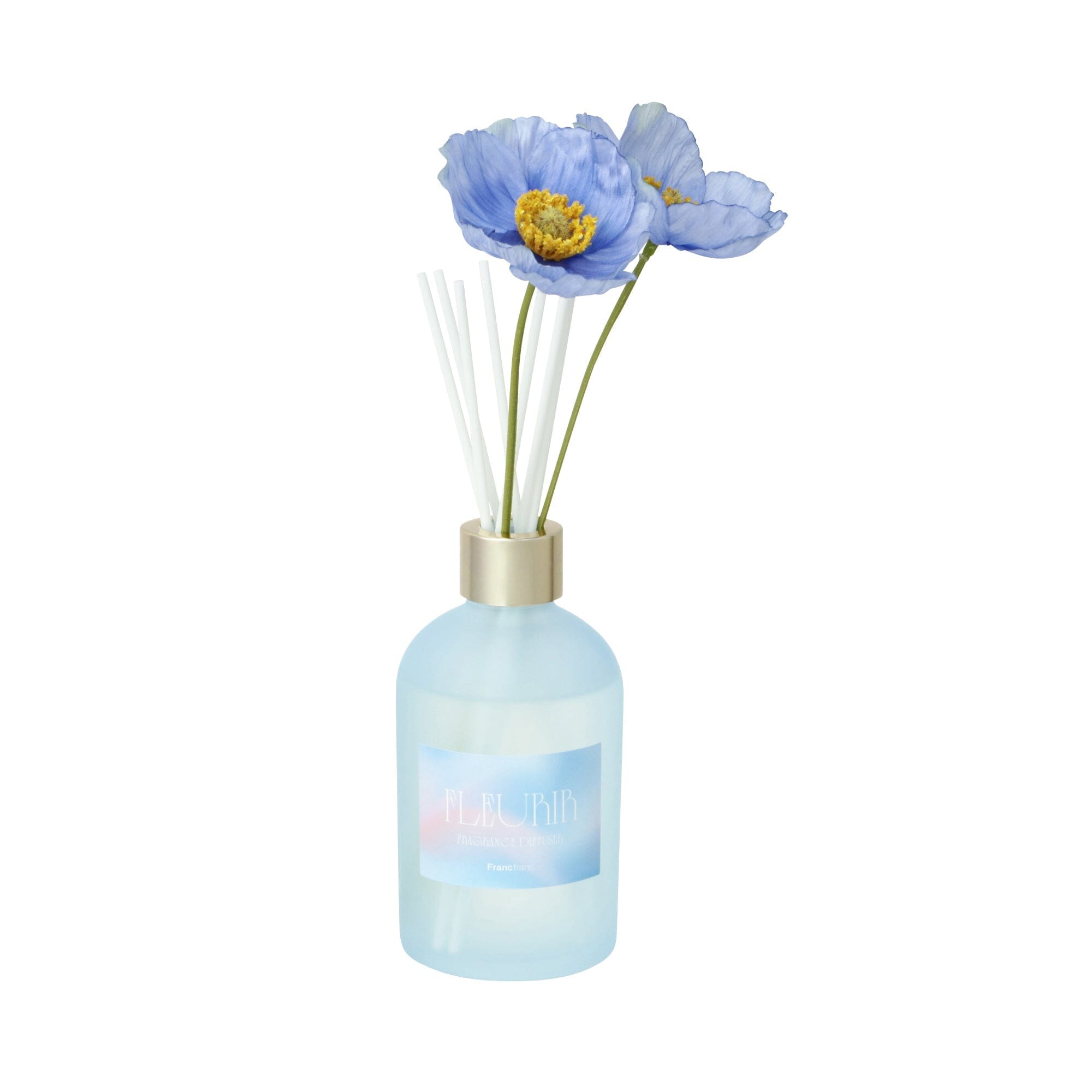 Fleurir Essential Oil Diffuser - Blue Aromatherapy Diffuser with Refreshing Citrus & Floral Scent for Home, Office, Yoga & Spa Relaxation