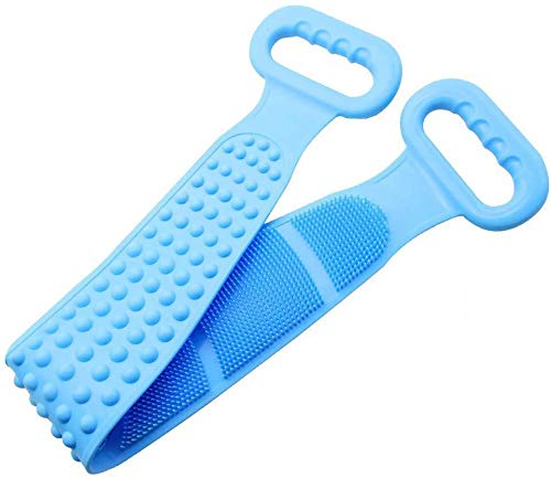 Double Sided Body Back Scrubber - Exfoliating Bath Brush for Deep Skin Cleaning & Massage | Perfect for Shower, Spa & Home Relaxation