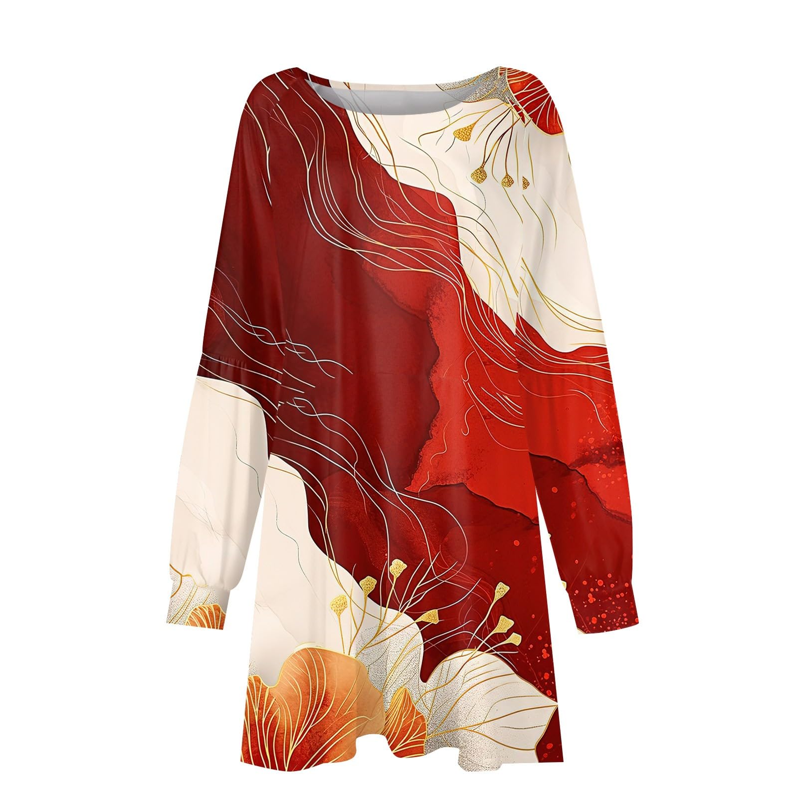 2024 Women's Summer Dresses - Trendy Casual Floral Maxi Dress with Long Sleeves & Pockets | Beach Vacation, Garden Party & Everyday Wear