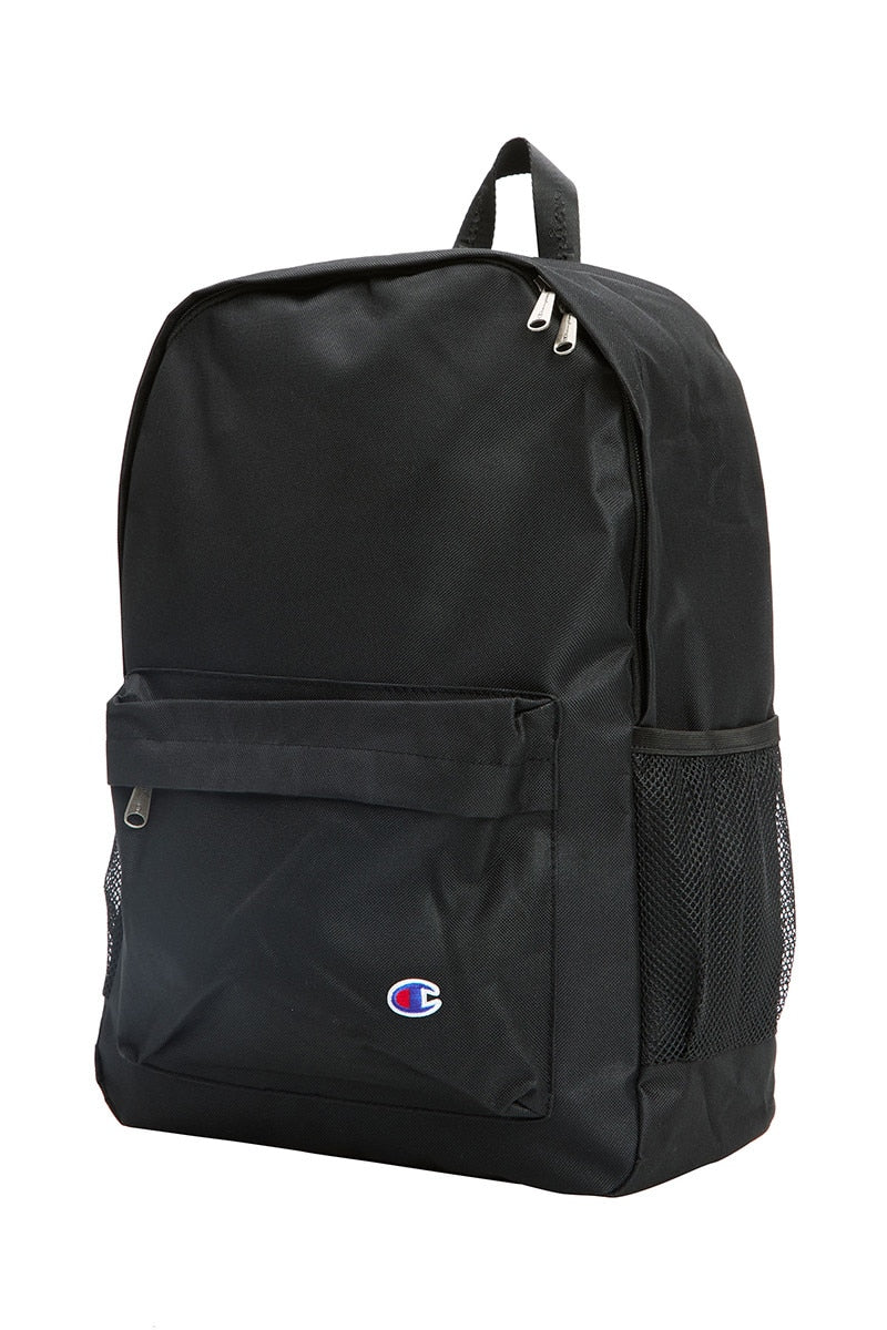 Champion Large Black Backpack for Men & Women - Durable Travel, School & Work Backpack - Spacious Laptop Compartment & Comfortable Straps