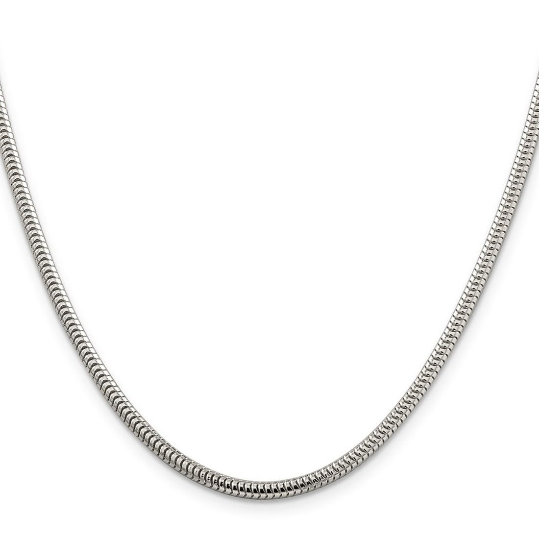 925 Sterling Silver Snake Chain Necklace for Women & Men - Adjustable Lengths (16