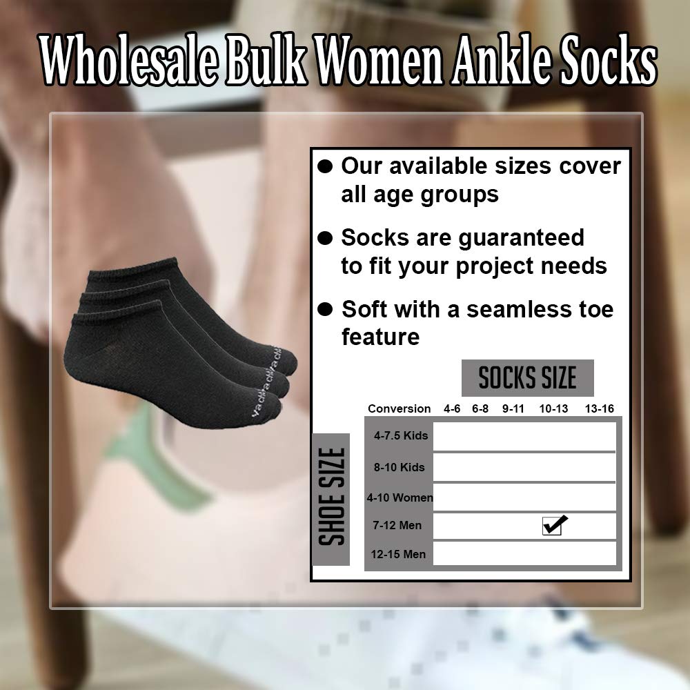 Yacht & Smith 240 Pair Low Cut Athletic Socks - Thin, Comfortable & Breathable for Men & Women - Bulk Wholesale Sports Socks for Running, Gym, Yoga & Daily Wear