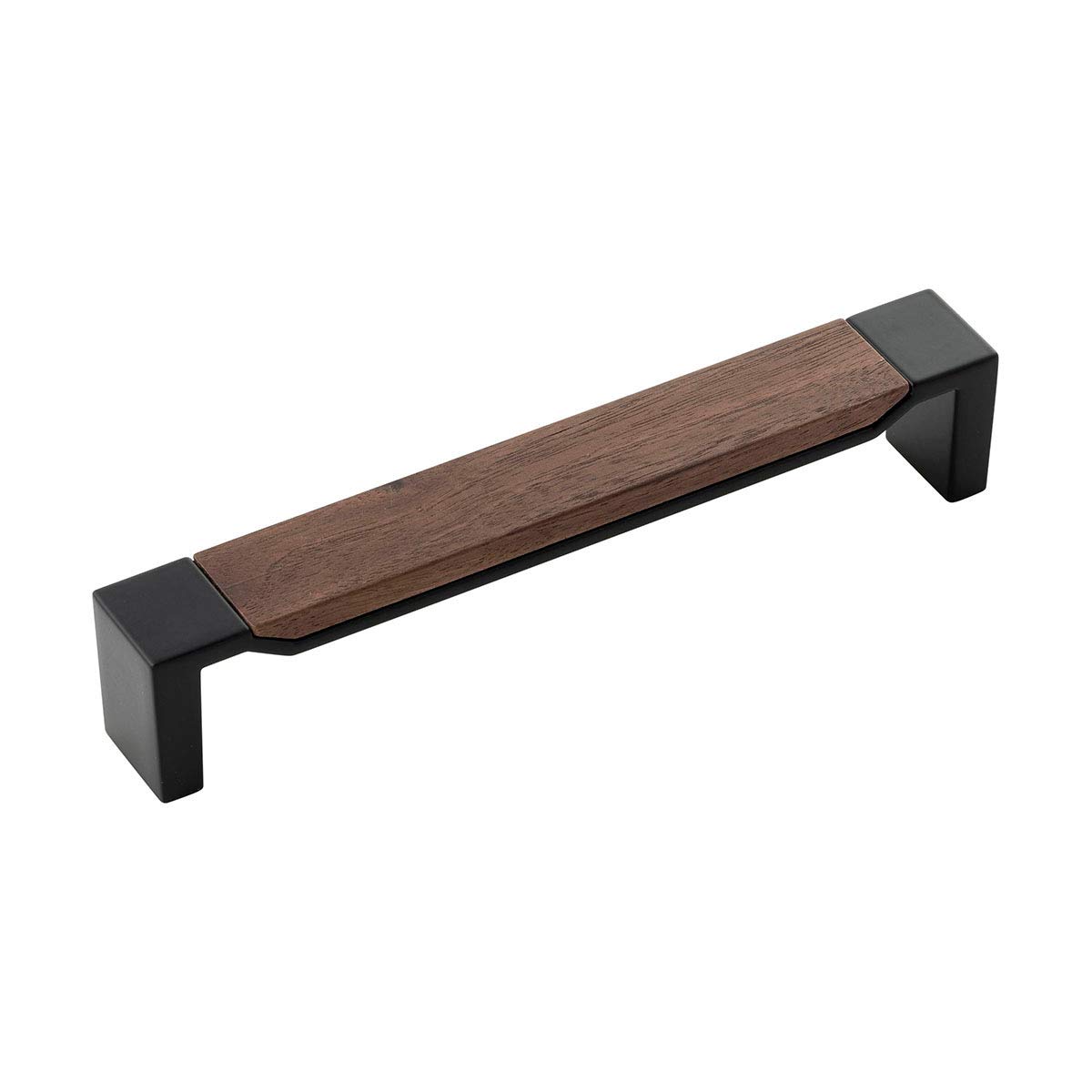 Belwith Keller Matte Black & Walnut Fuse Pull (3 Pack) - 6.3