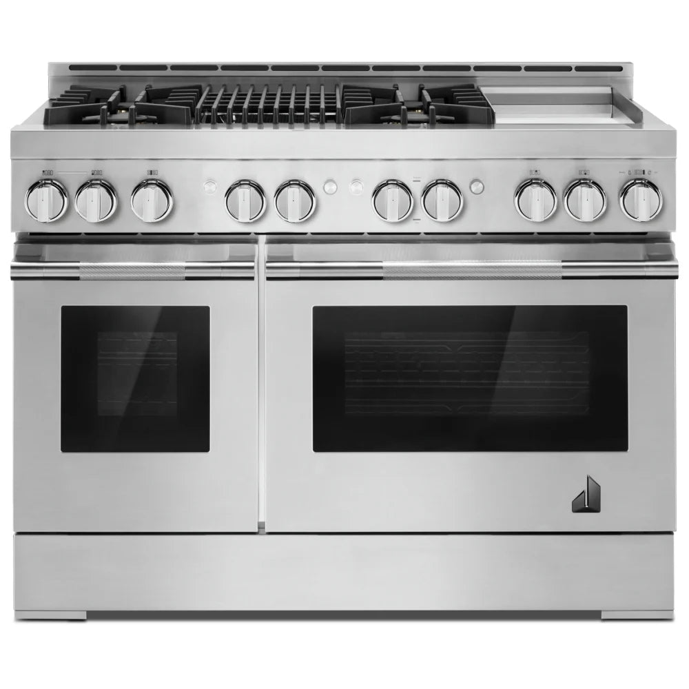 JennAir RISE™ 48-Inch Professional Gas Range JGRP748HL - Open Box New - Premium Gas Cooktop for Gourmet Cooking & Large Family Kitchens
