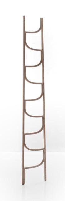 GTV Bentwood Ladder - Sturdy Wooden Step Ladder for Home, Kitchen, and Office Use - Perfect for Reaching High Shelves and Storage Spaces
