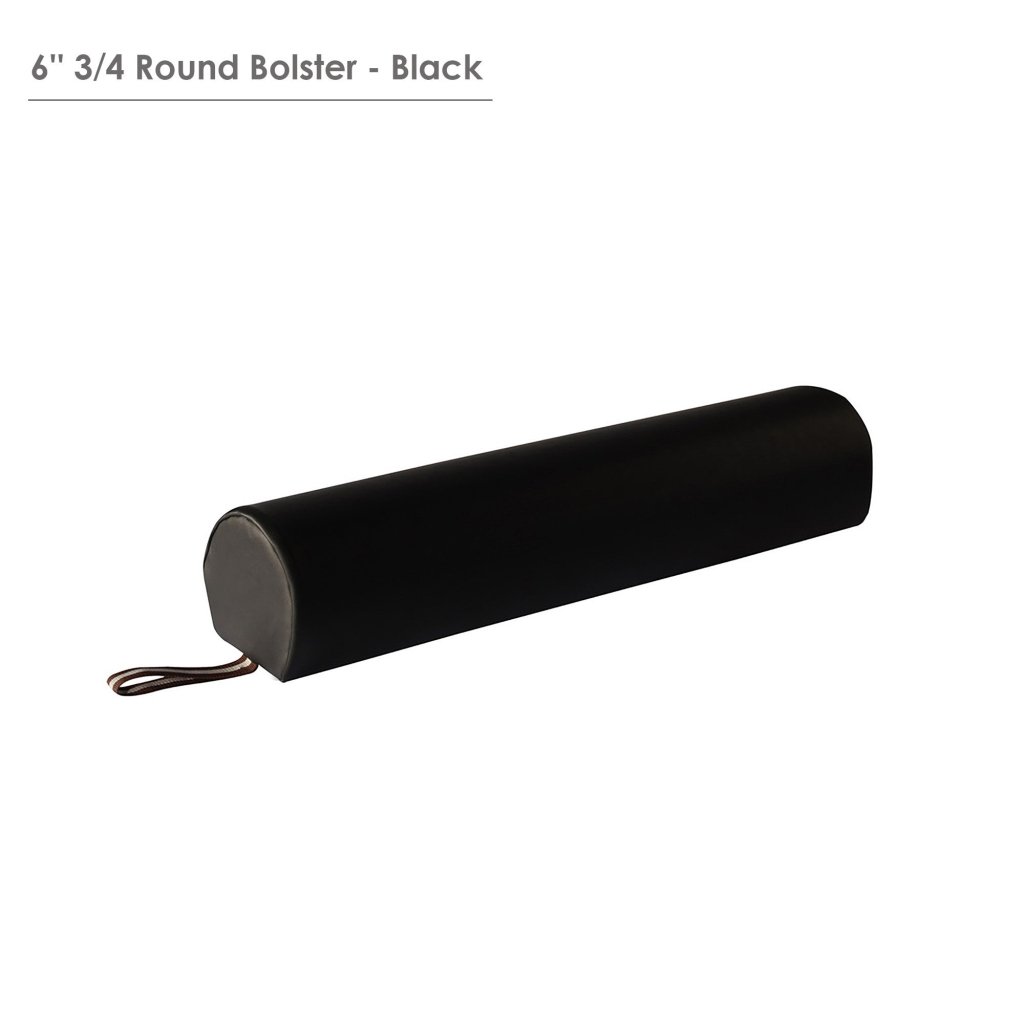 6 Inch 3/4 Round Massage Bolster for Professional Massage Tables - Ideal for Deep Tissue Therapy, Yoga, and Physical Rehabilitation
